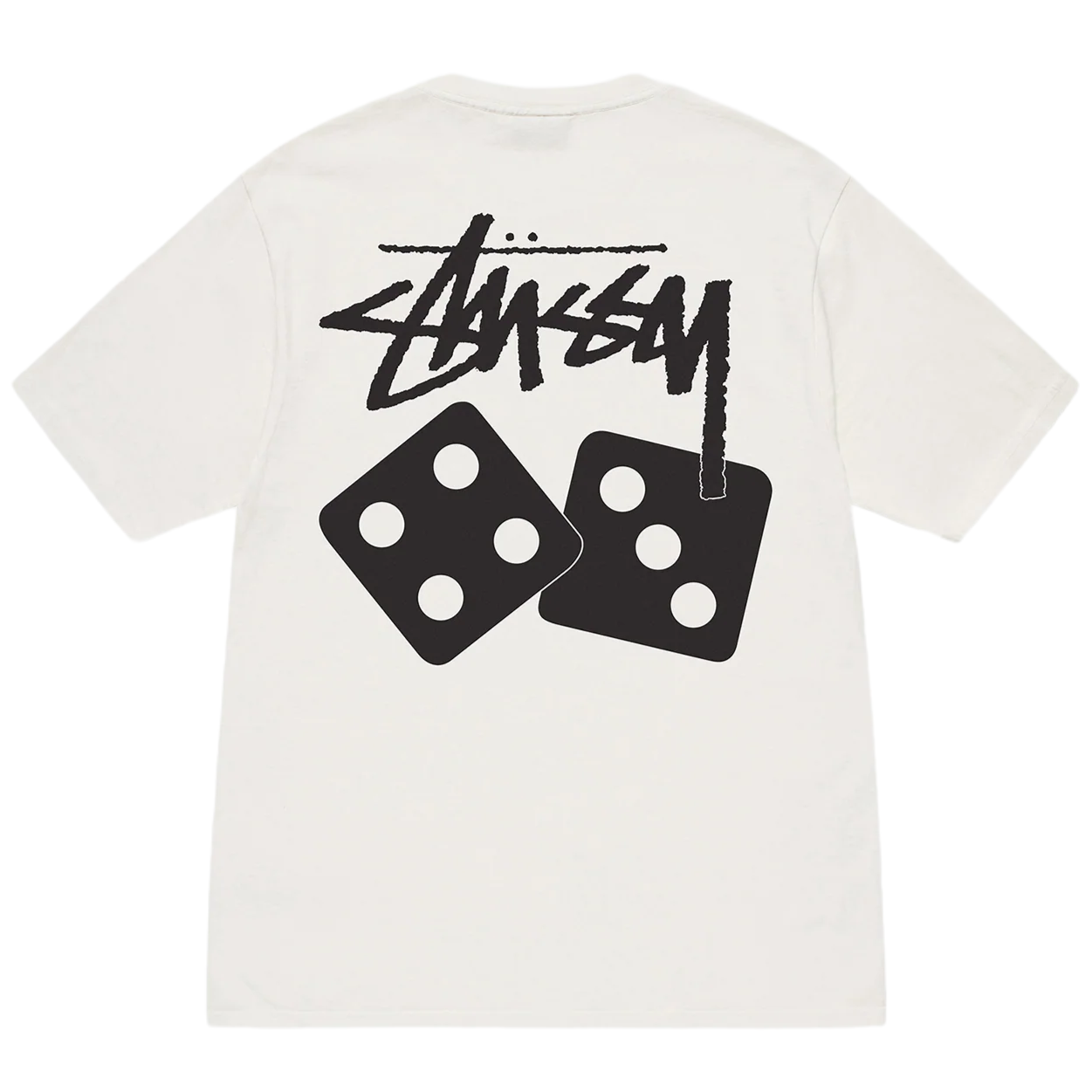 Stussy Dice Pigment Dyed Tee - Natural