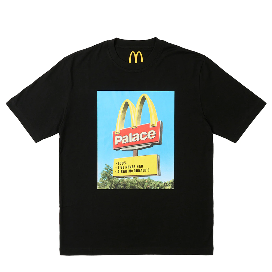 Palace McDONALD'S Sign T-Shirt - Black