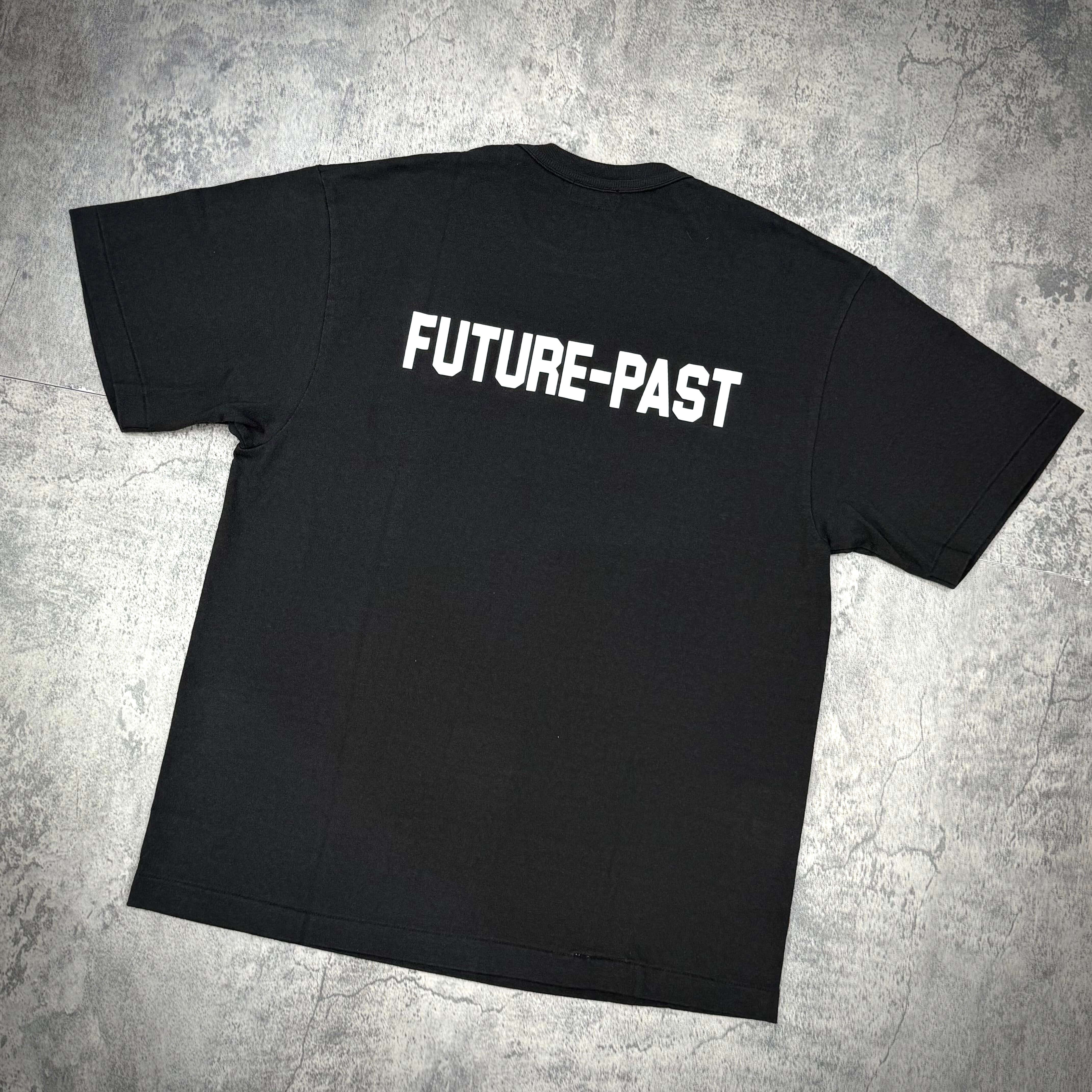 Black Human Made Graphic Tee with 'FUTURE-PAST' text on the back.