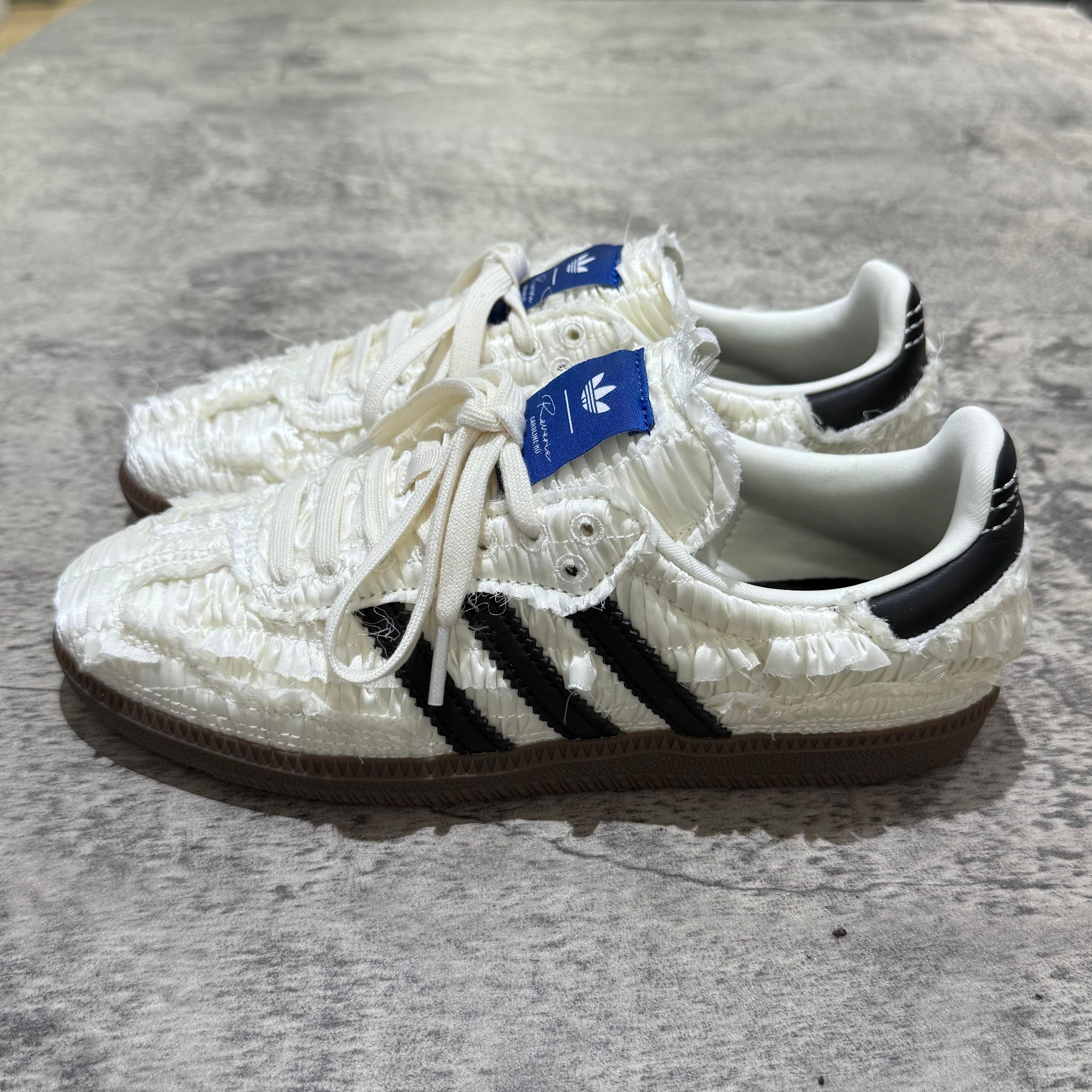 Reverie by Caroline Hu x Adidas Originals Samba OG - White Silk