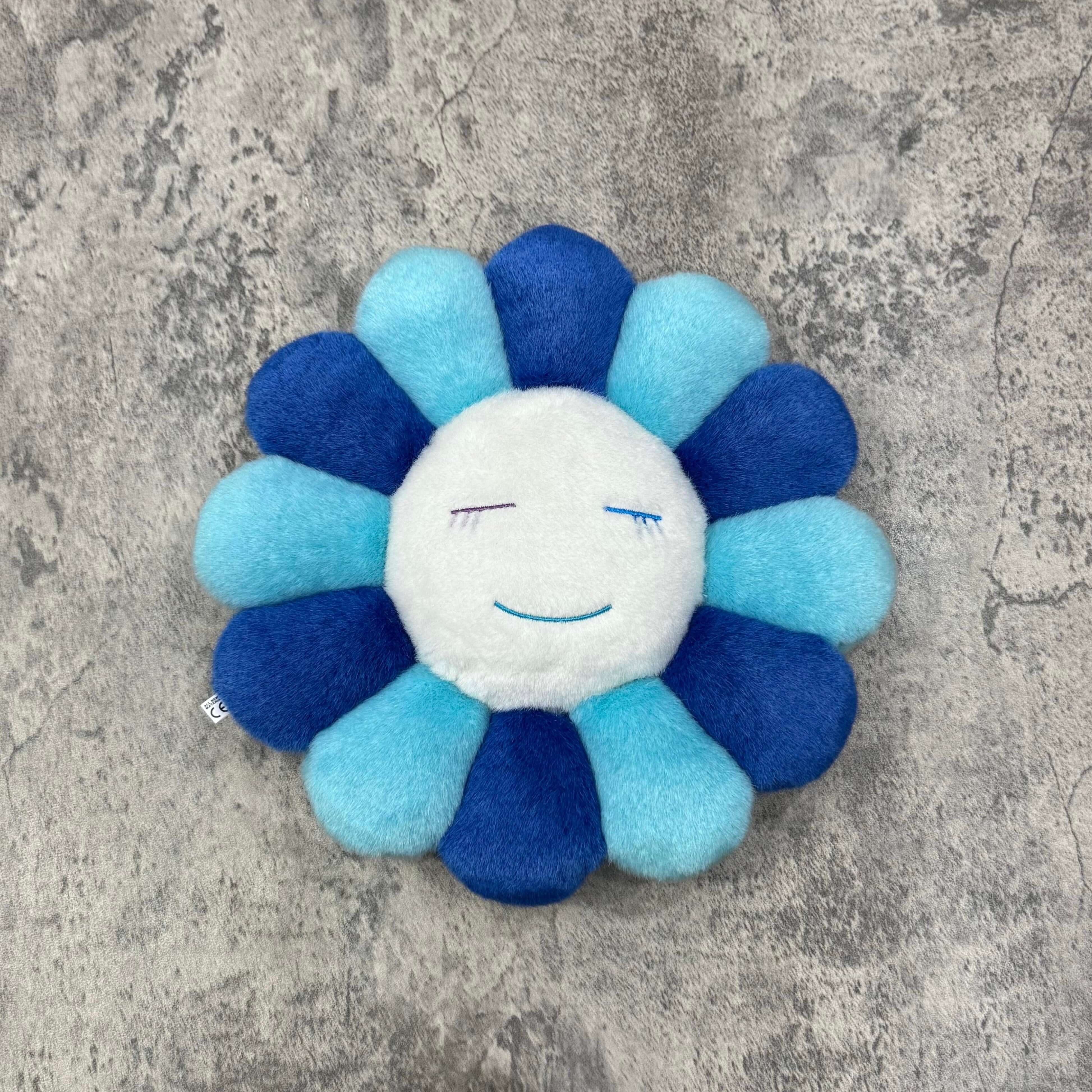 現貨 村上隆 Takashi Murakami Flower Plush 30CM - Dark Blue Blue / White