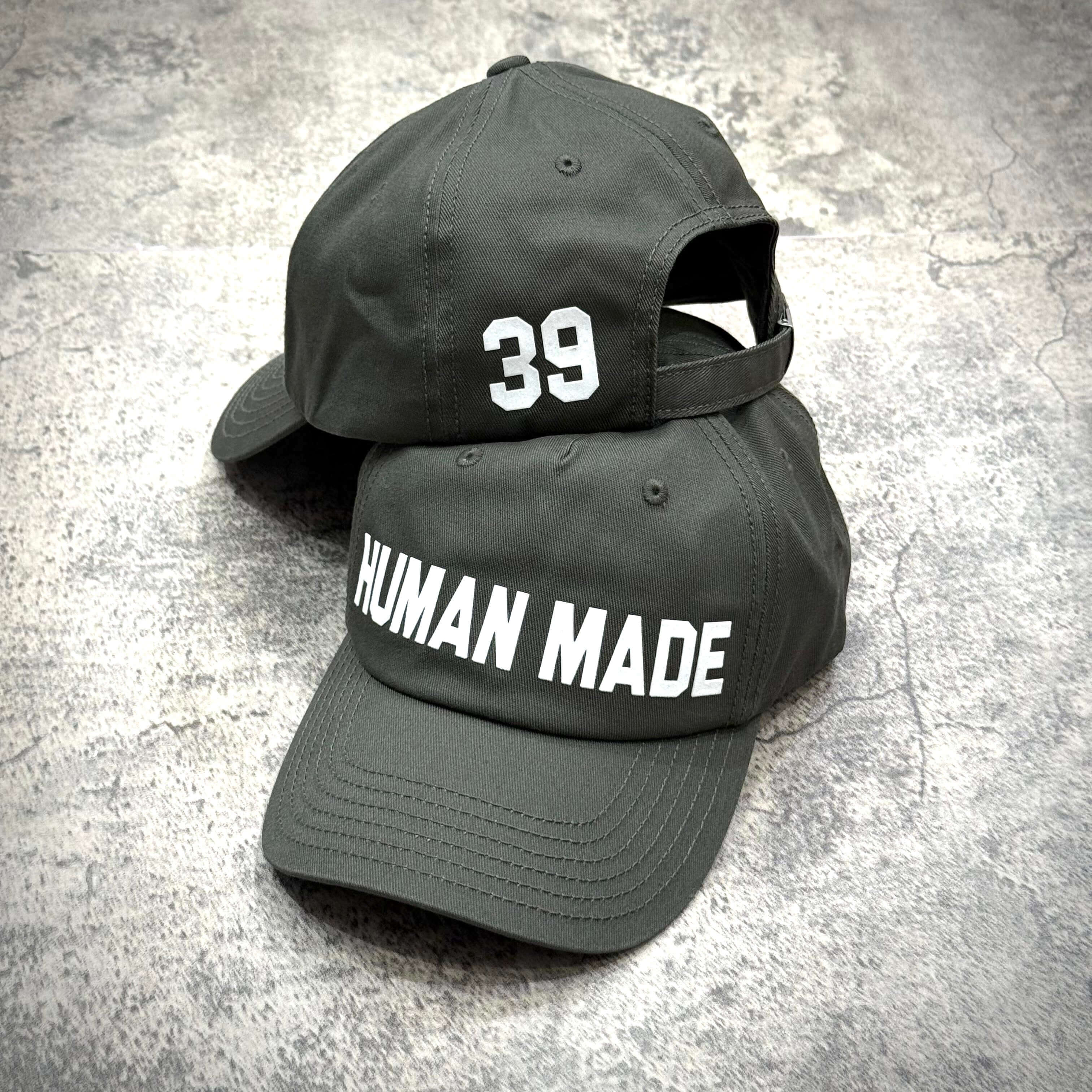 Human Made 5 Panel Twill Cap featuring the number 39 in a stylish design.