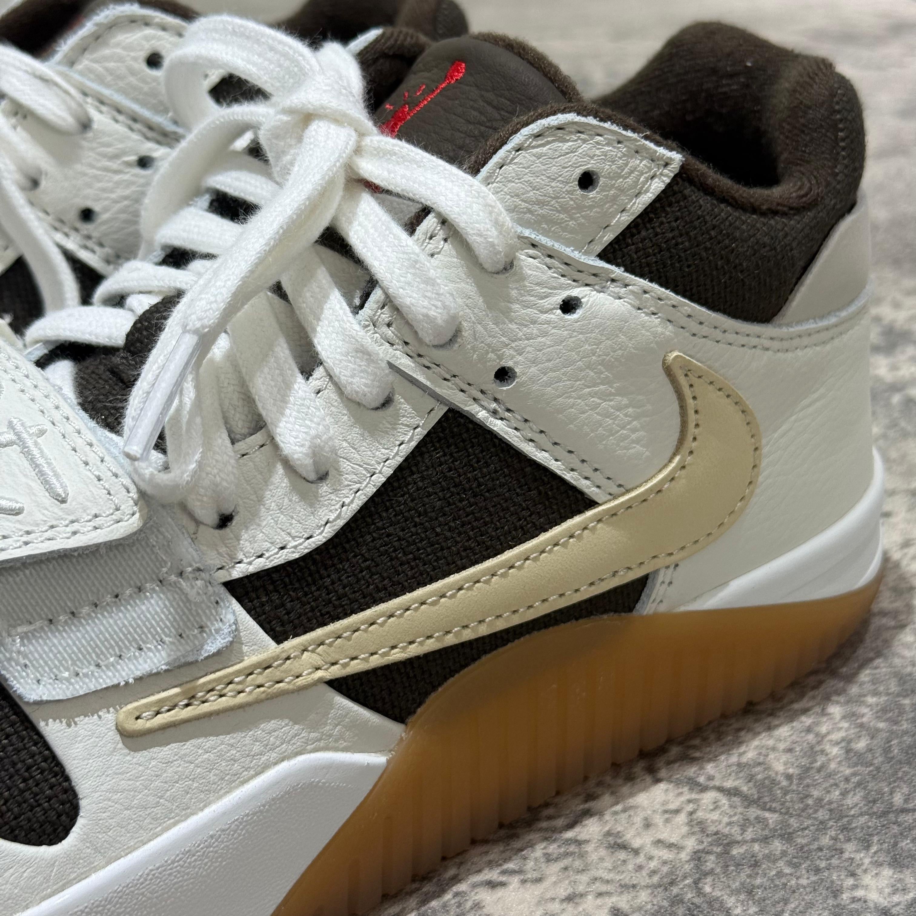 Travis Scott x Nike Jordan Jumpman Jack TR Sail and Dark Mocha