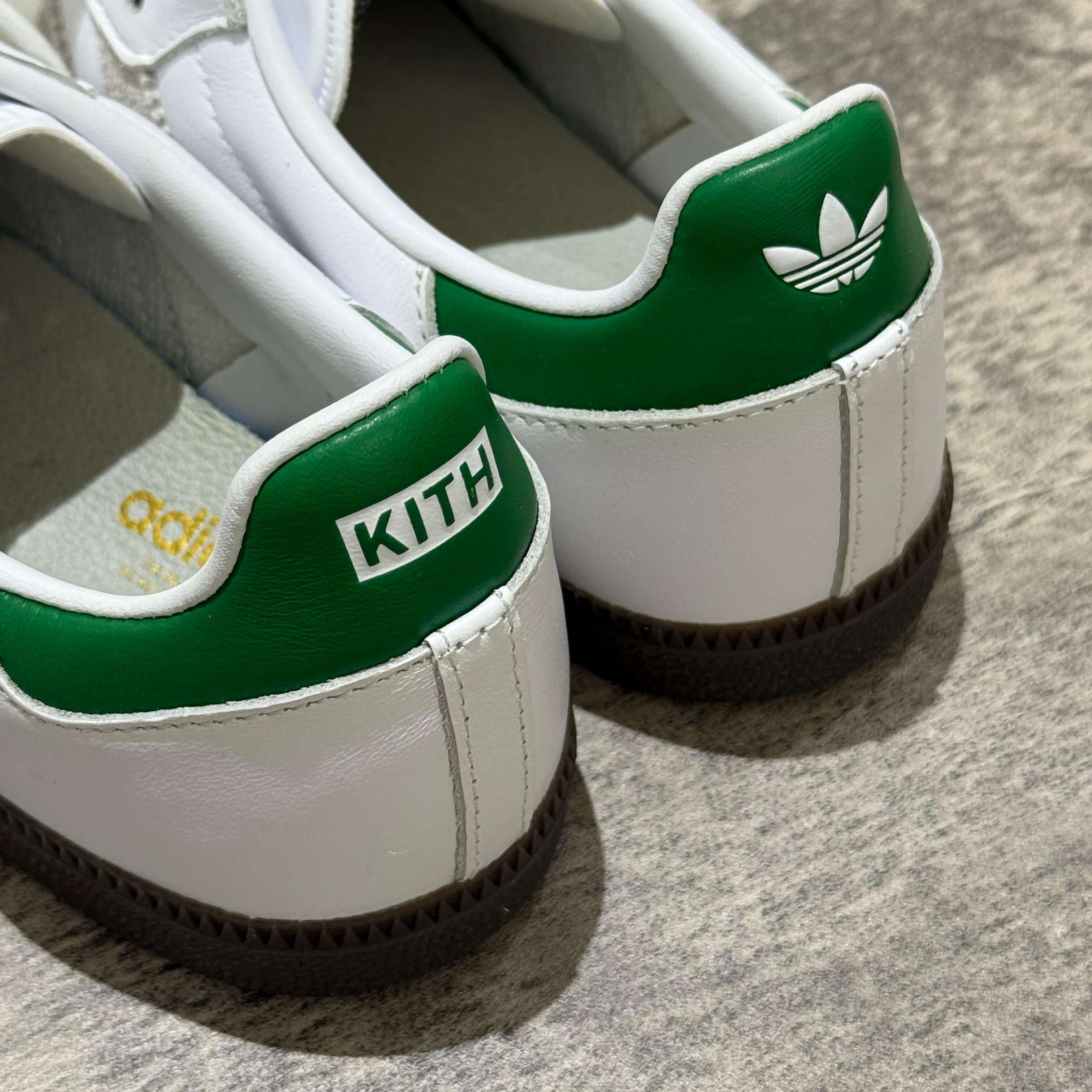 現貨Kith Classic x Adidas Original Samba OG - 白色/綠色