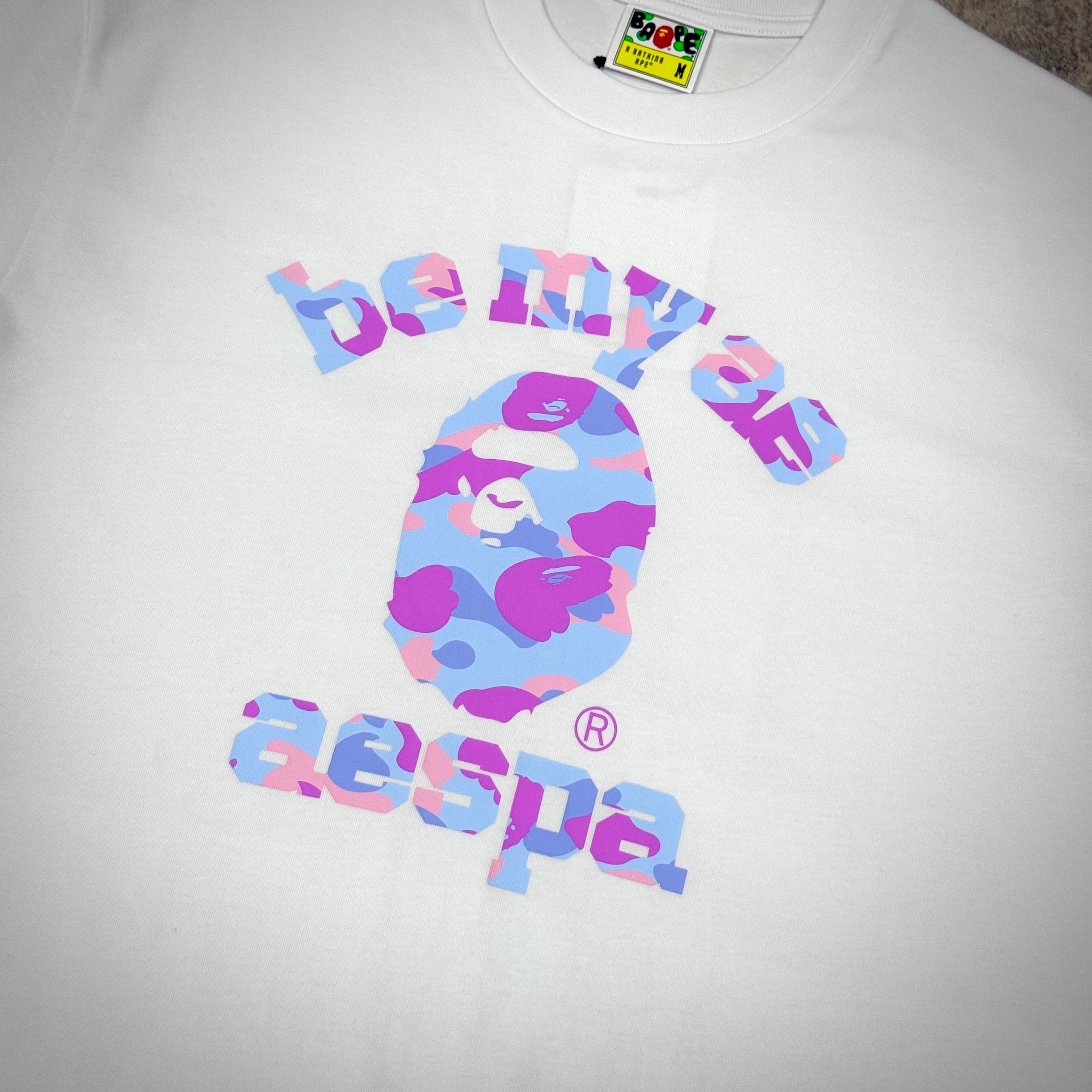 aespa x BAPE College Relaxed Fit Tee