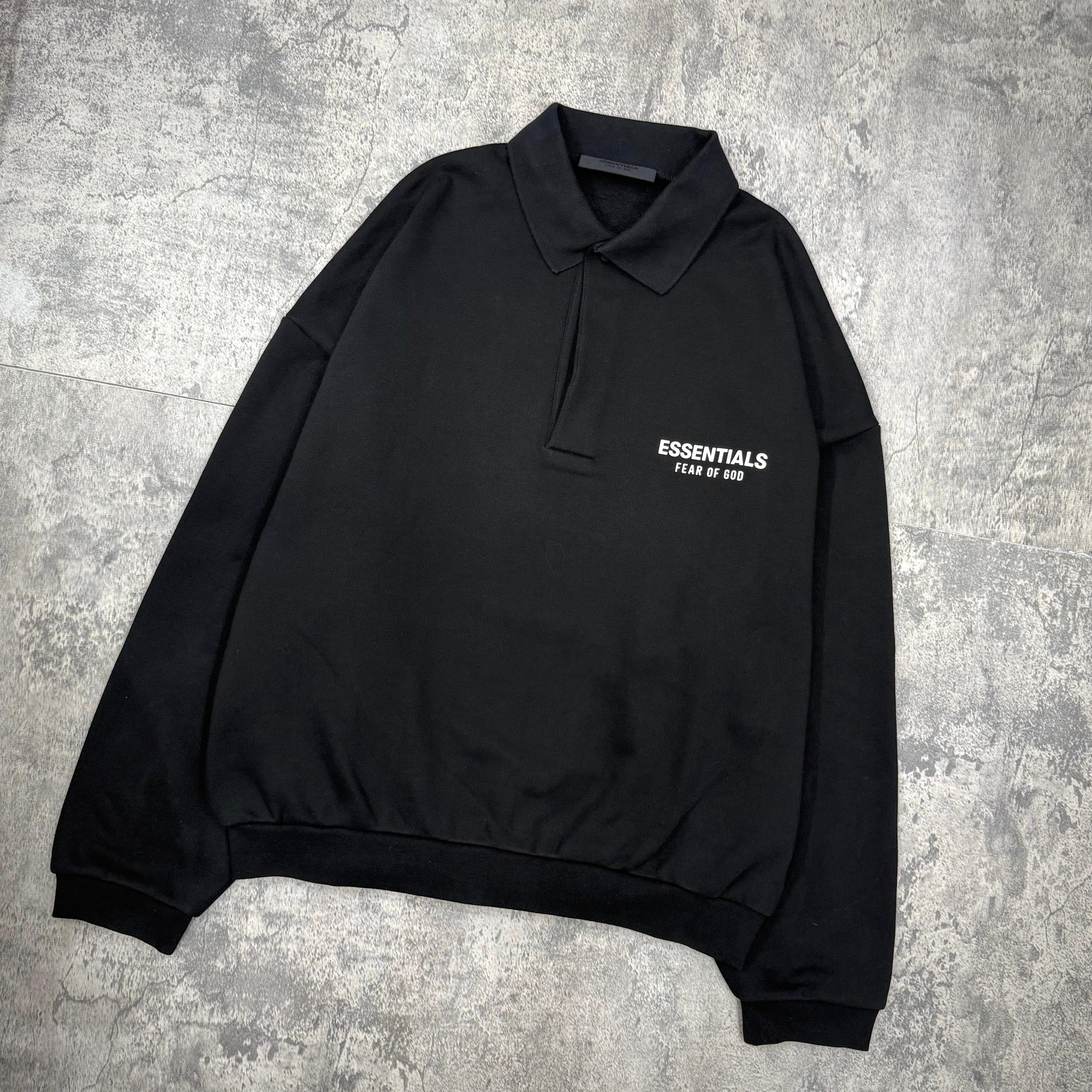 FOG Essentials Fleece Polo FW24 - Jet Black