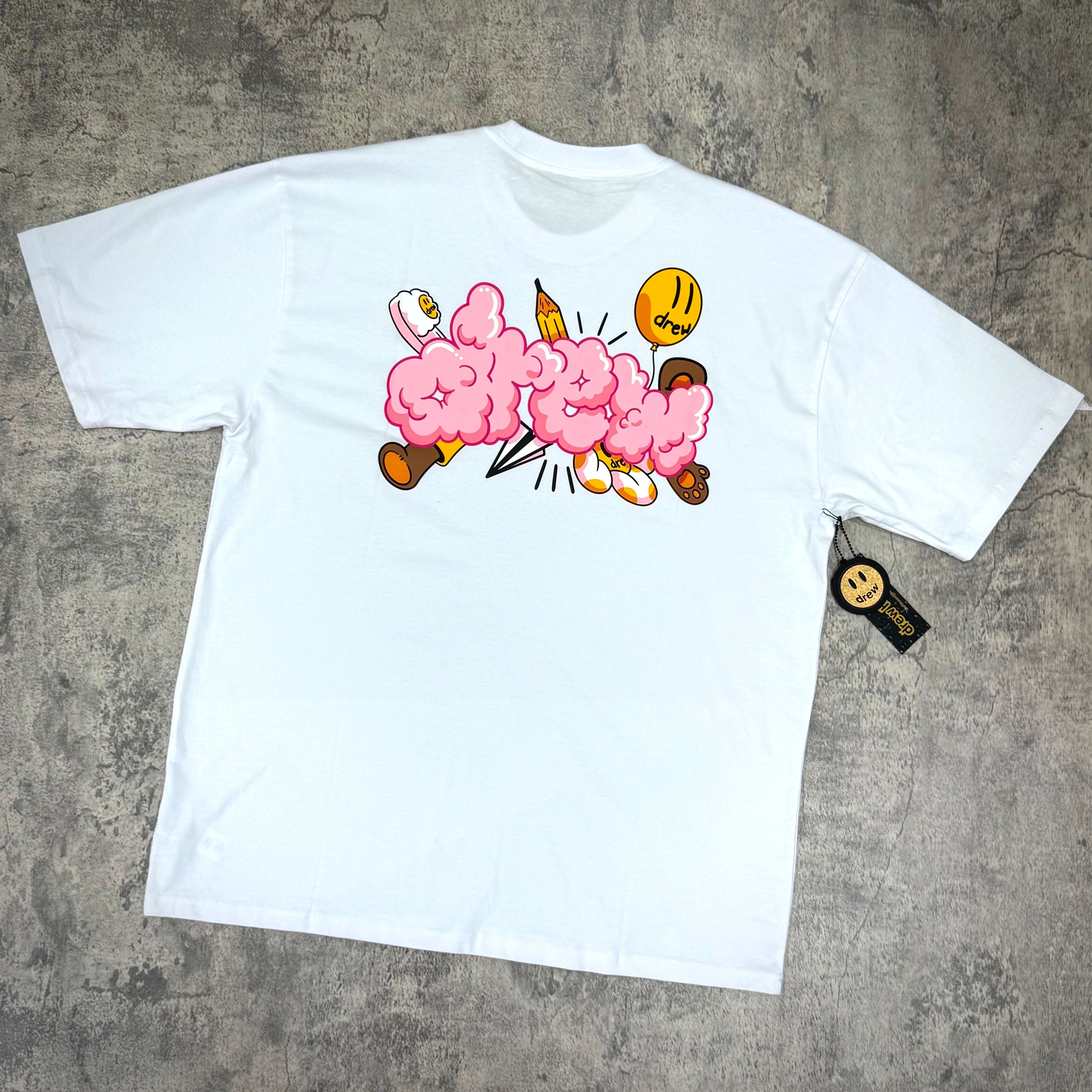 現貨 Drew House Doodle Joy SS Tee - White