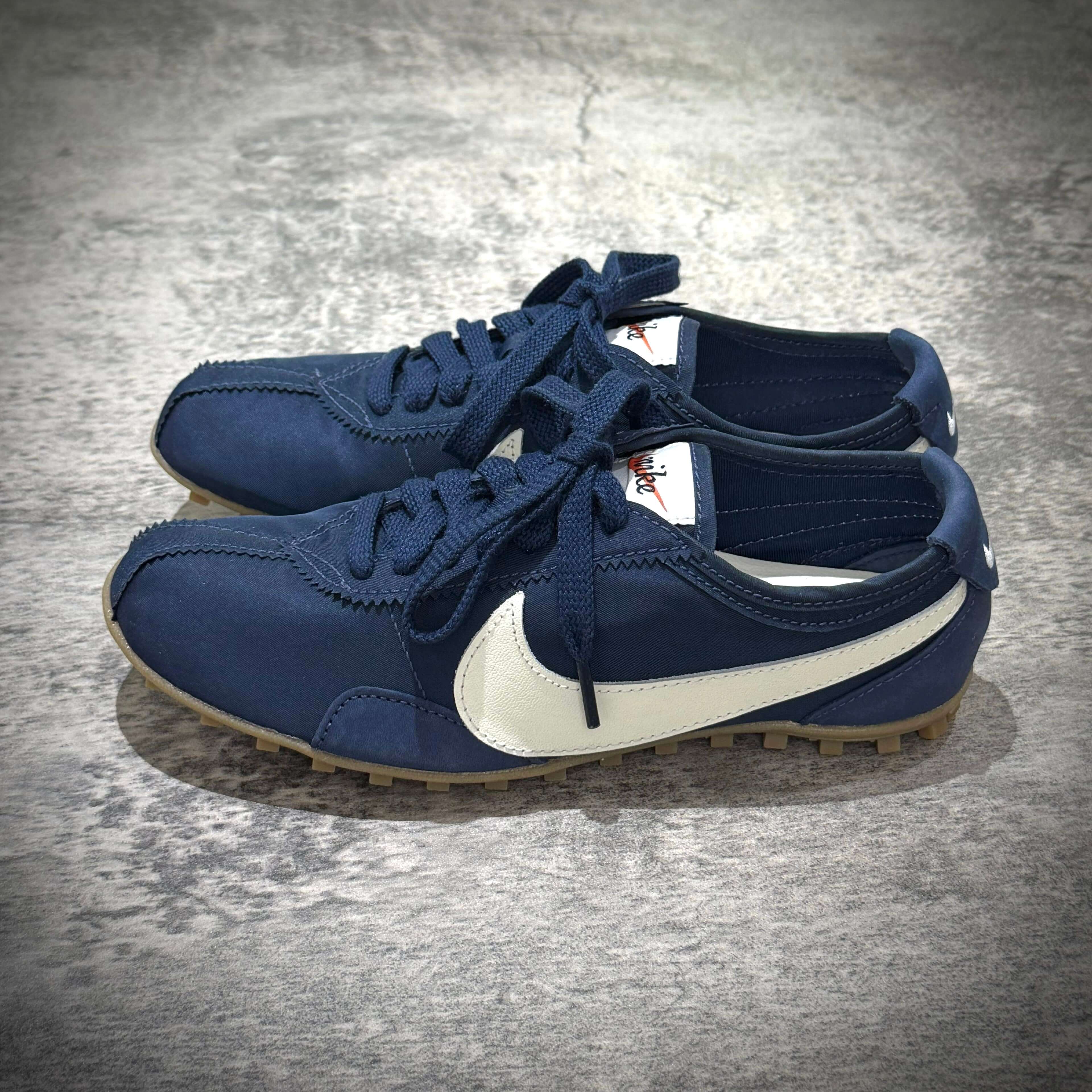 Nike Moon Shoe OG in Midnight Navy style with white swoosh and traction sole, showcasing authentic design and quality.