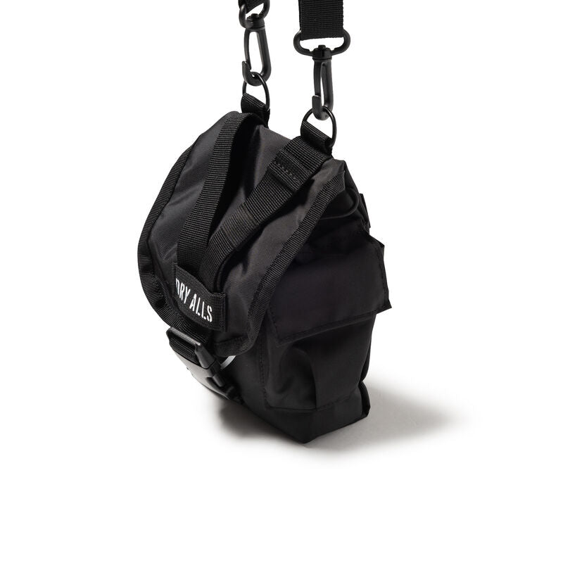 Human Made Military Multi Pouch HM32GD009 in black with adjustable strap and clip.