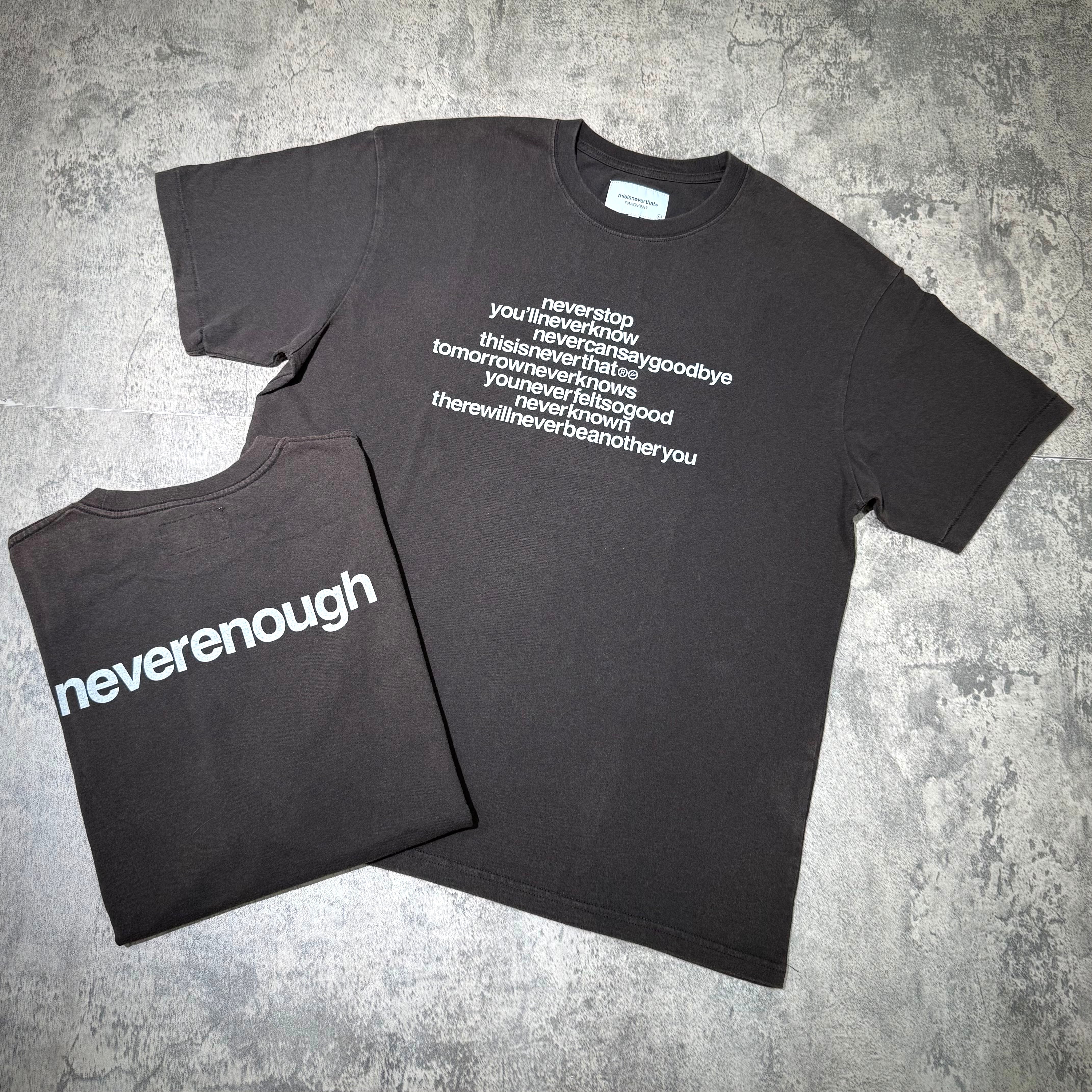 thisisneverthat x Fragment Design Tee - Off Black [Pre-order]