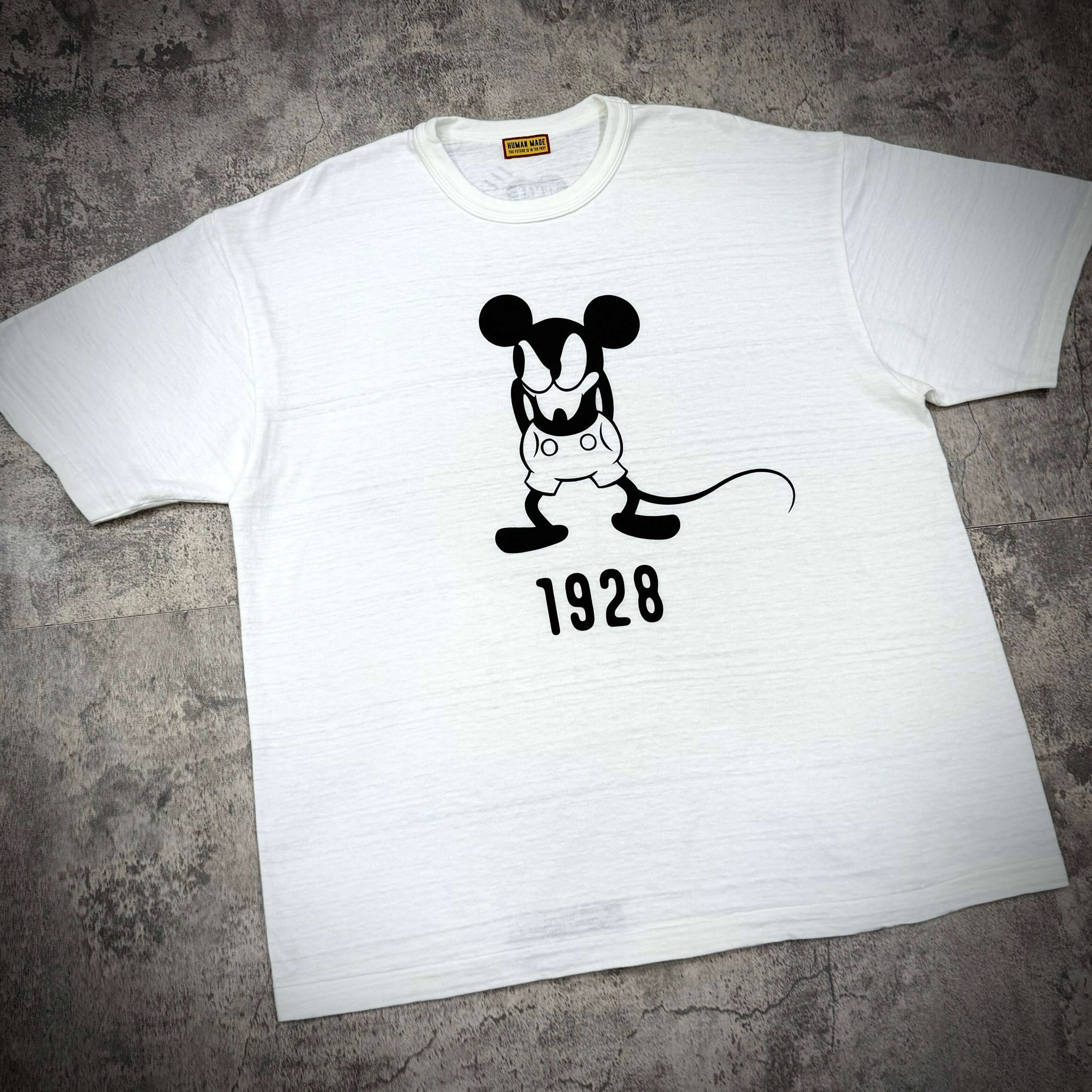 Human Made 1928 Disney Mickey Graphic Tee featuring a bold Mickey Mouse design with the year 1928.