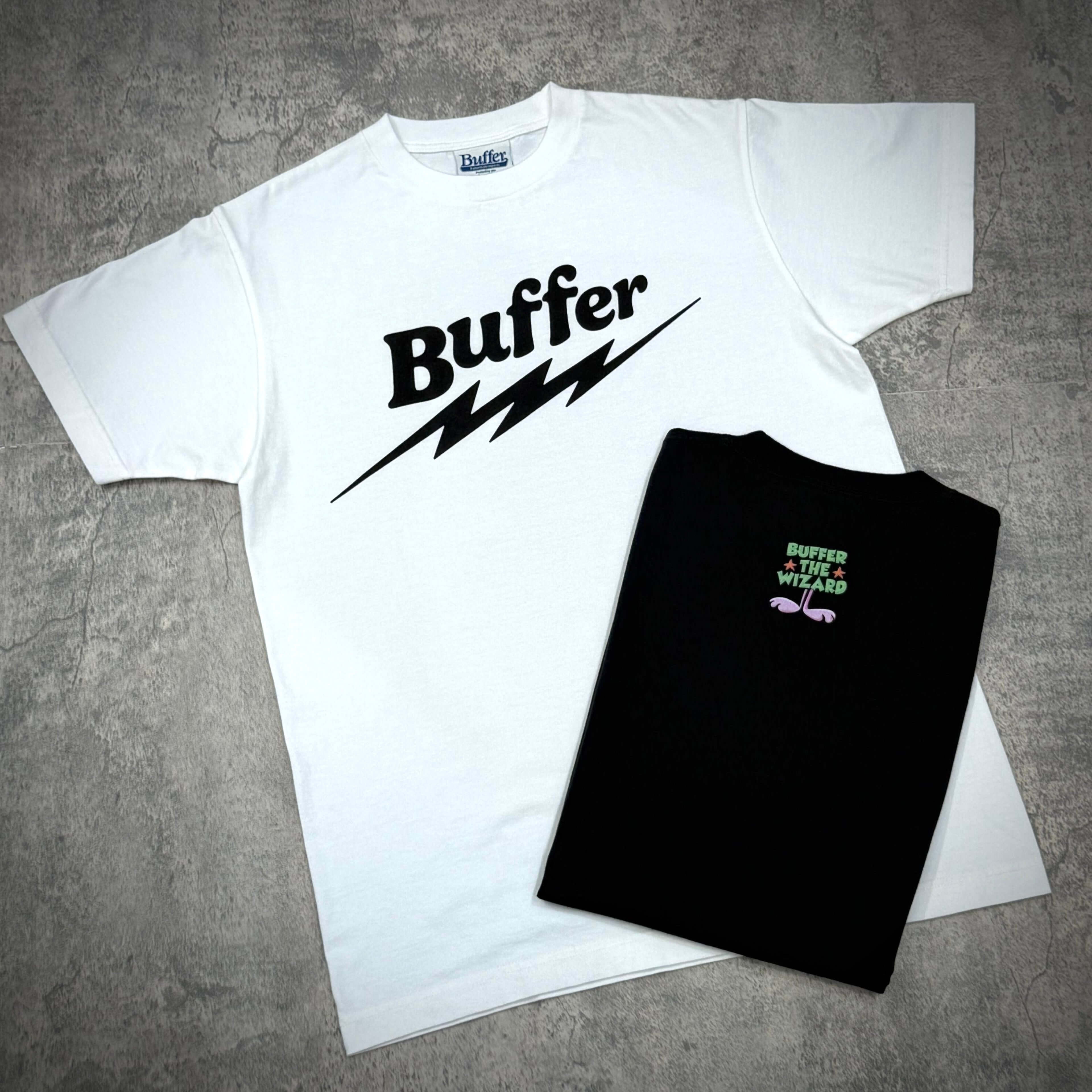 トップス Buffer Lightning Wiz Tee White 現貨Buffer Lightning Wiz Tee 西山徹