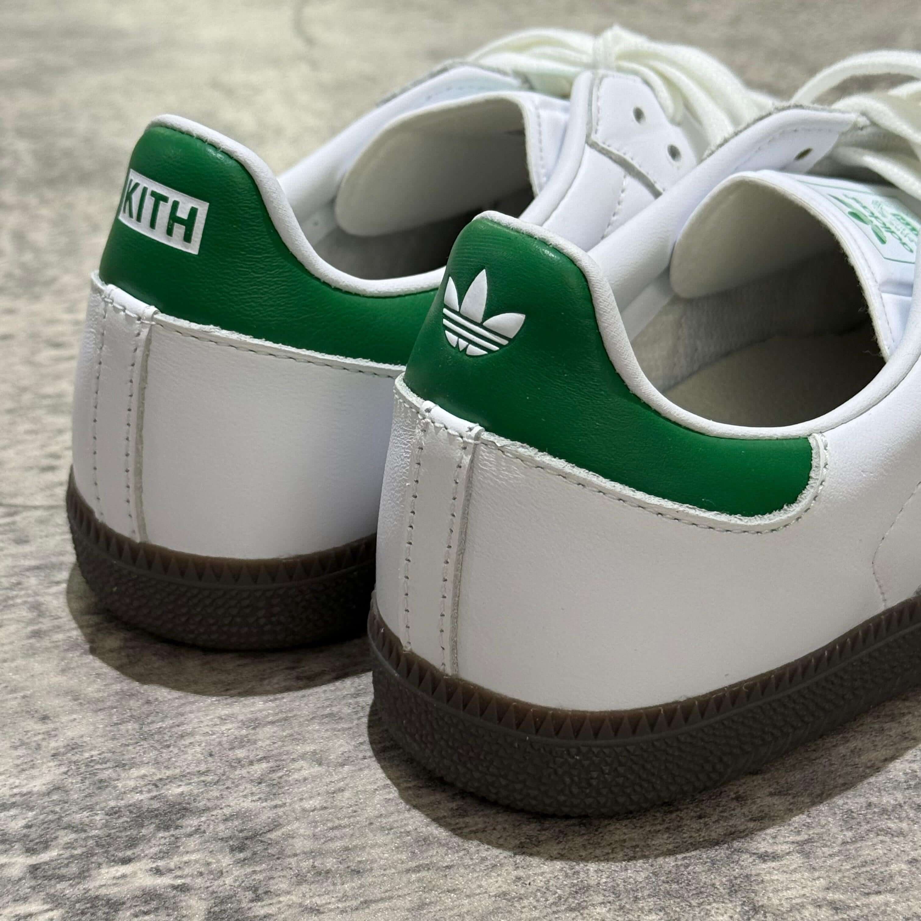 現貨Kith Classic x Adidas Original Samba OG - 白色/綠色