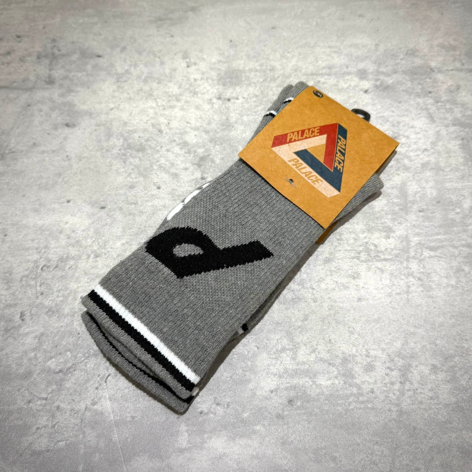 現貨 Palace P Tip Socks - Grey