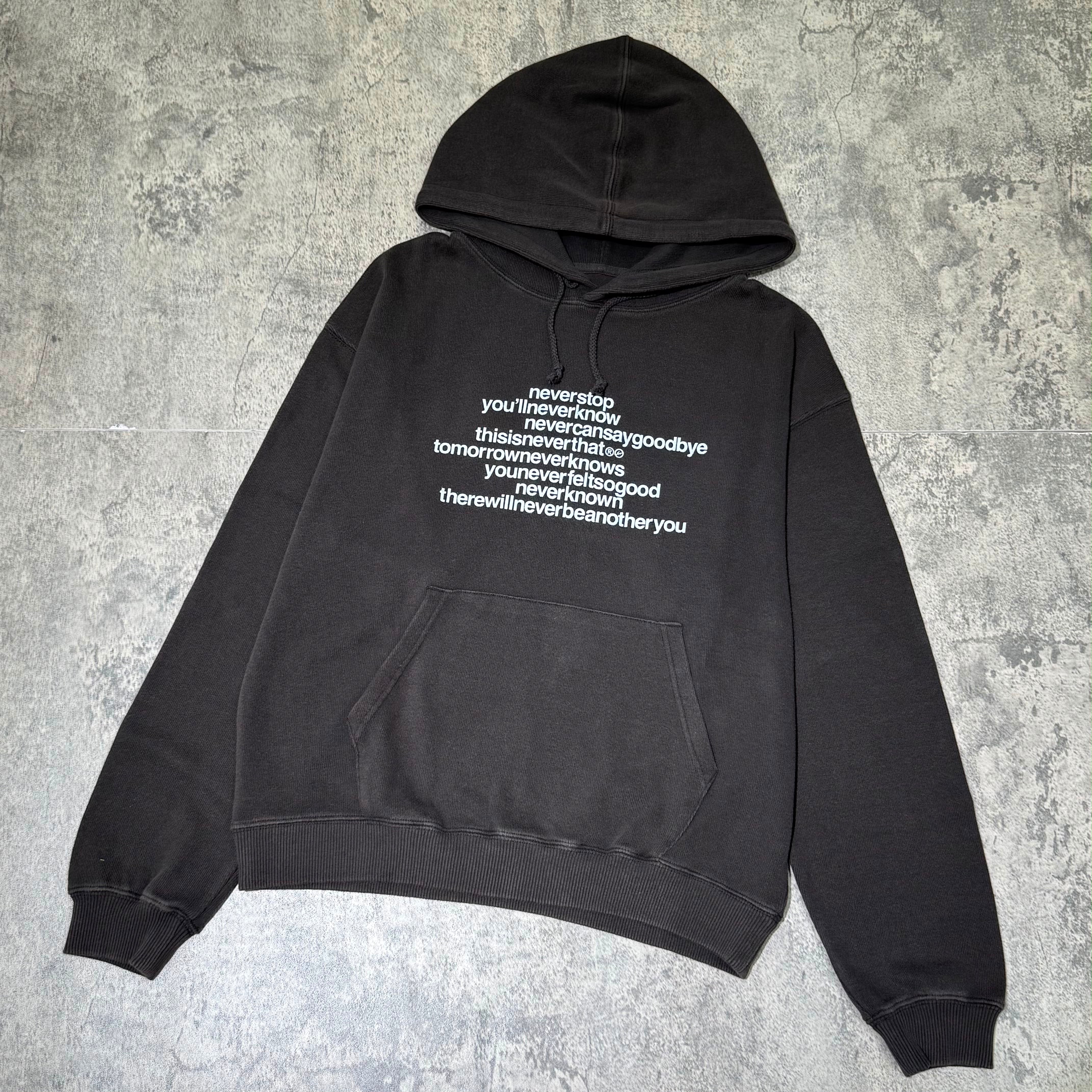 thisisneverthat x Fragment Design Hoodie- Off Black [Pre-order]