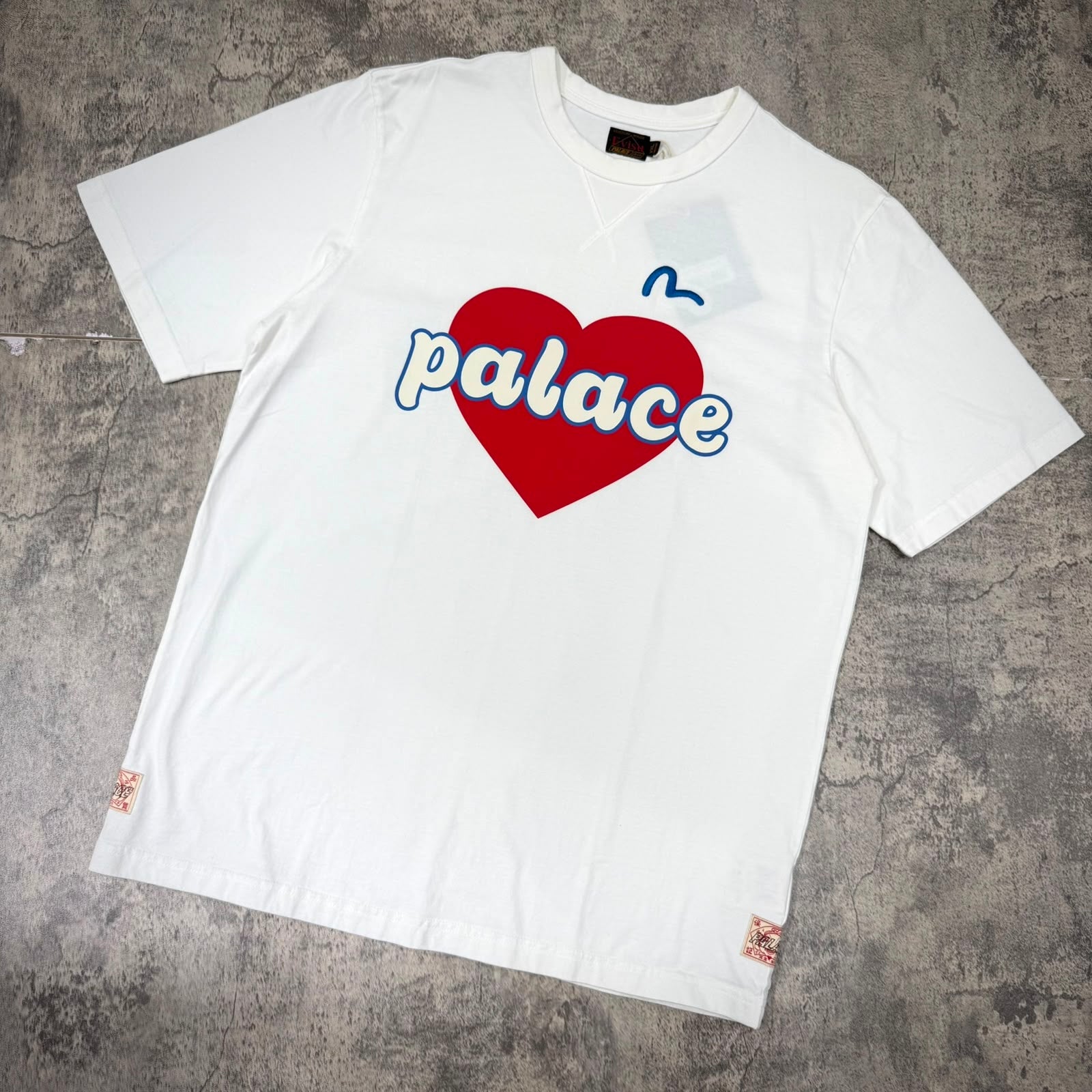 現貨 Palace x Evisu Heart T-shirt - White