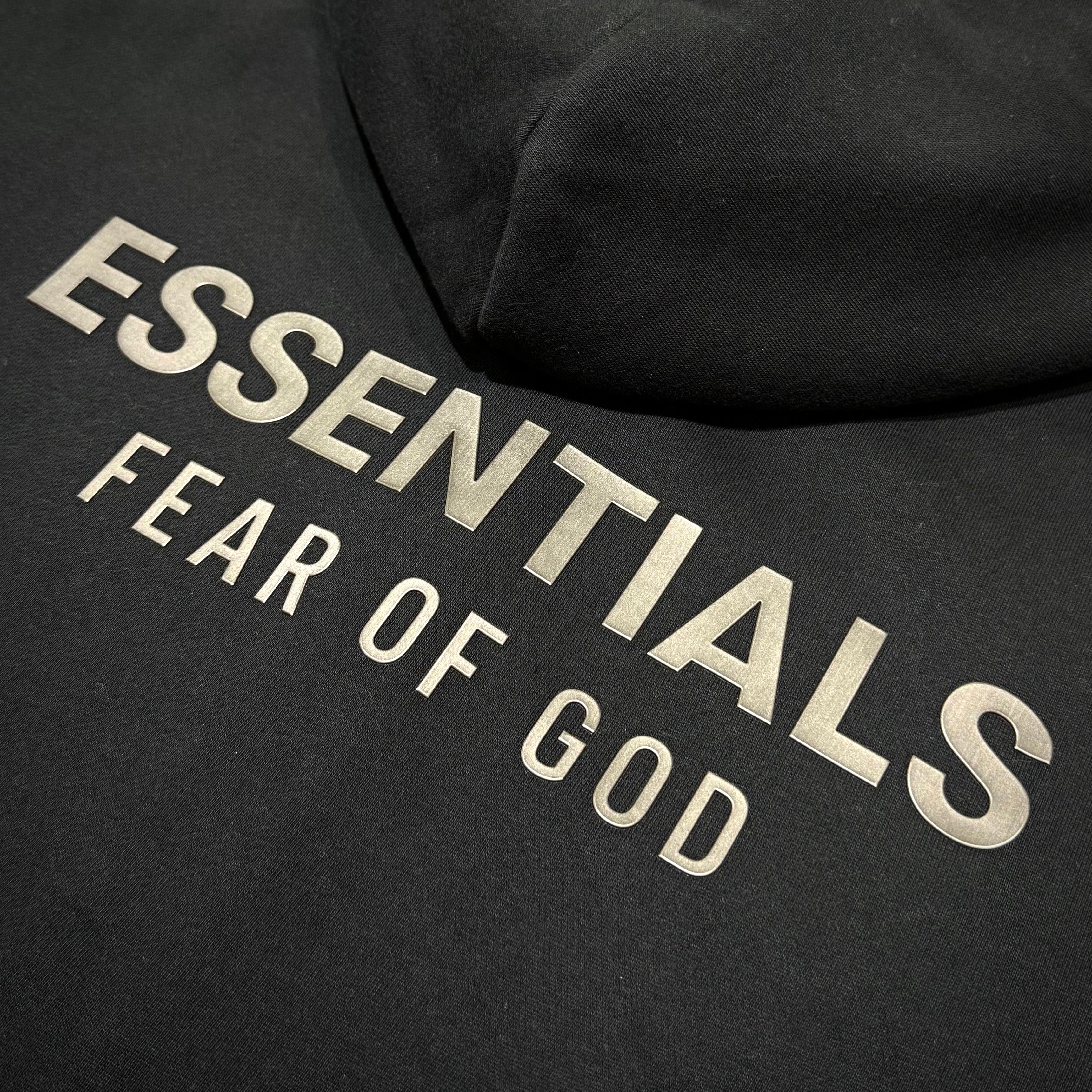 FOG Essentials Classic Fit Fleece Zip Up FW25 jet black logo