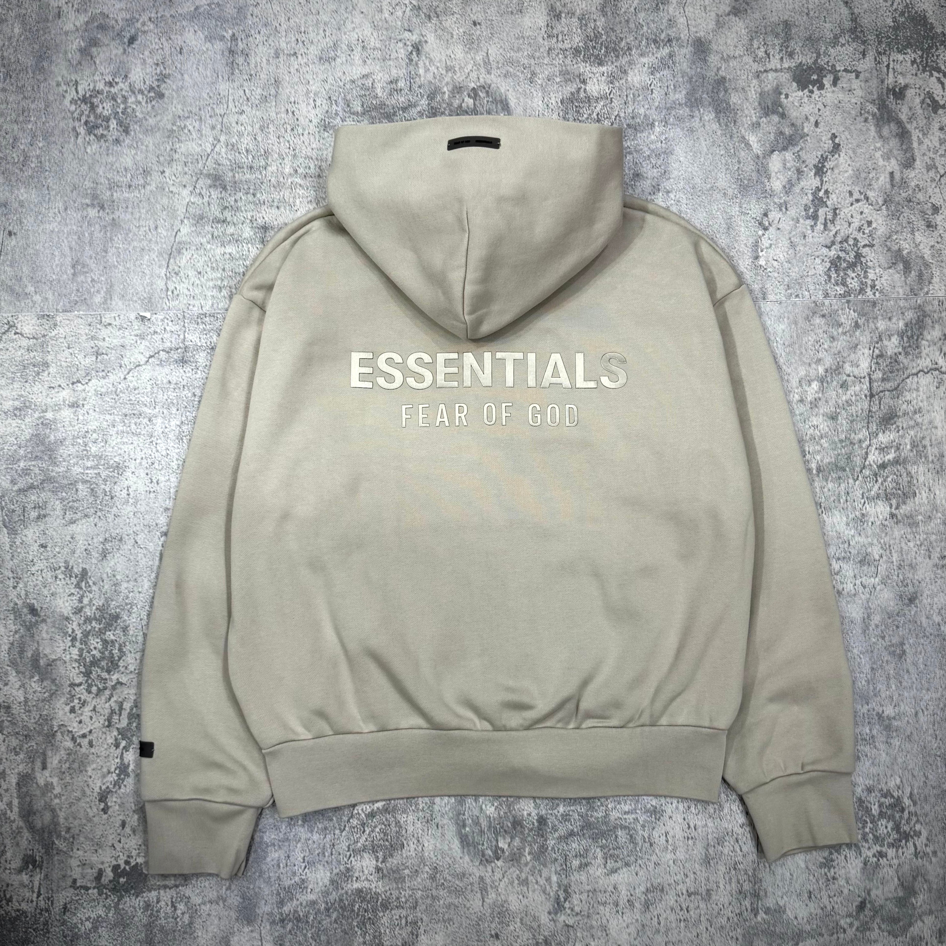 FOG Essentials Classic Fit Fleece Zip Up FW25 timber back