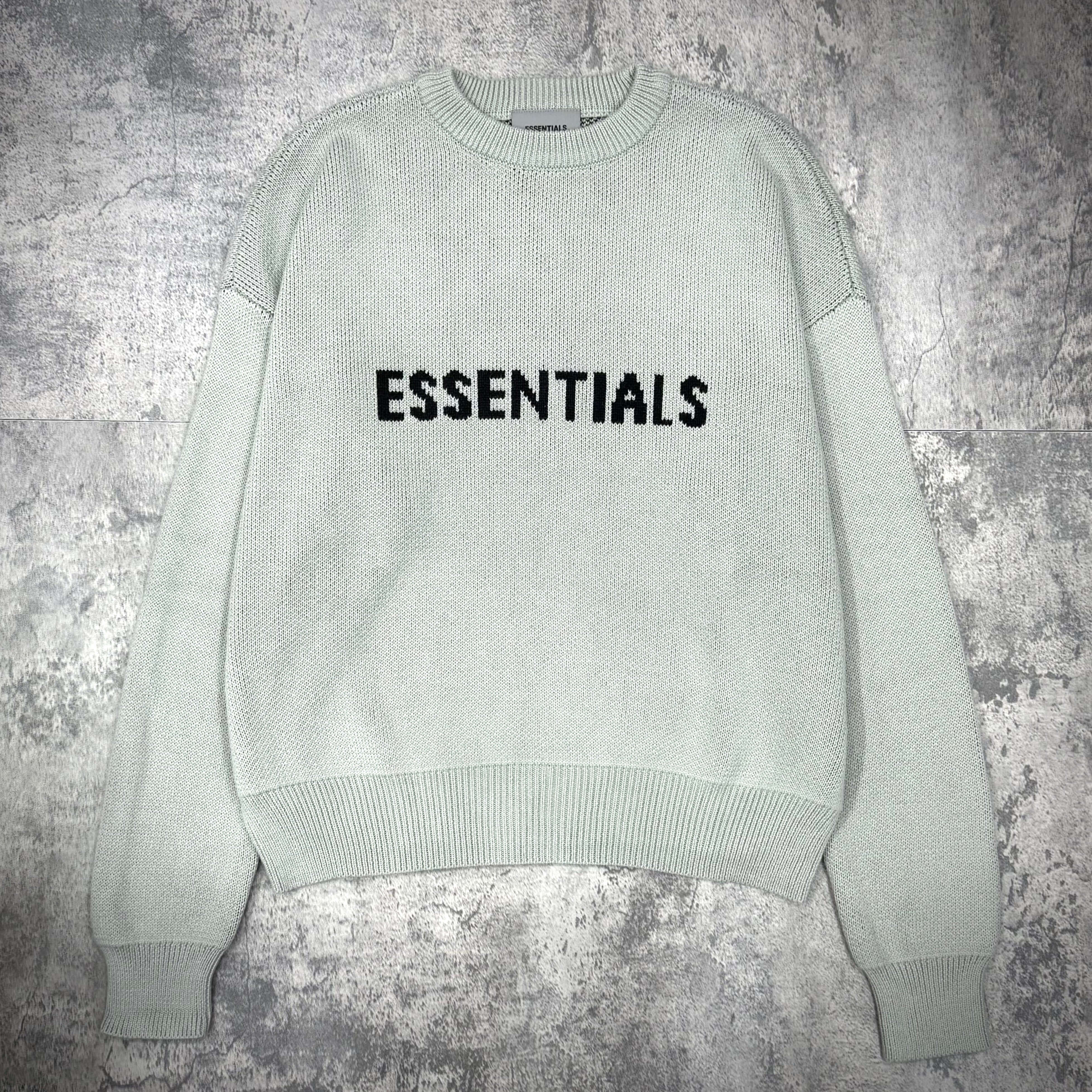 FOG Essentials Knit Logo Sweater FW21 - Concrete