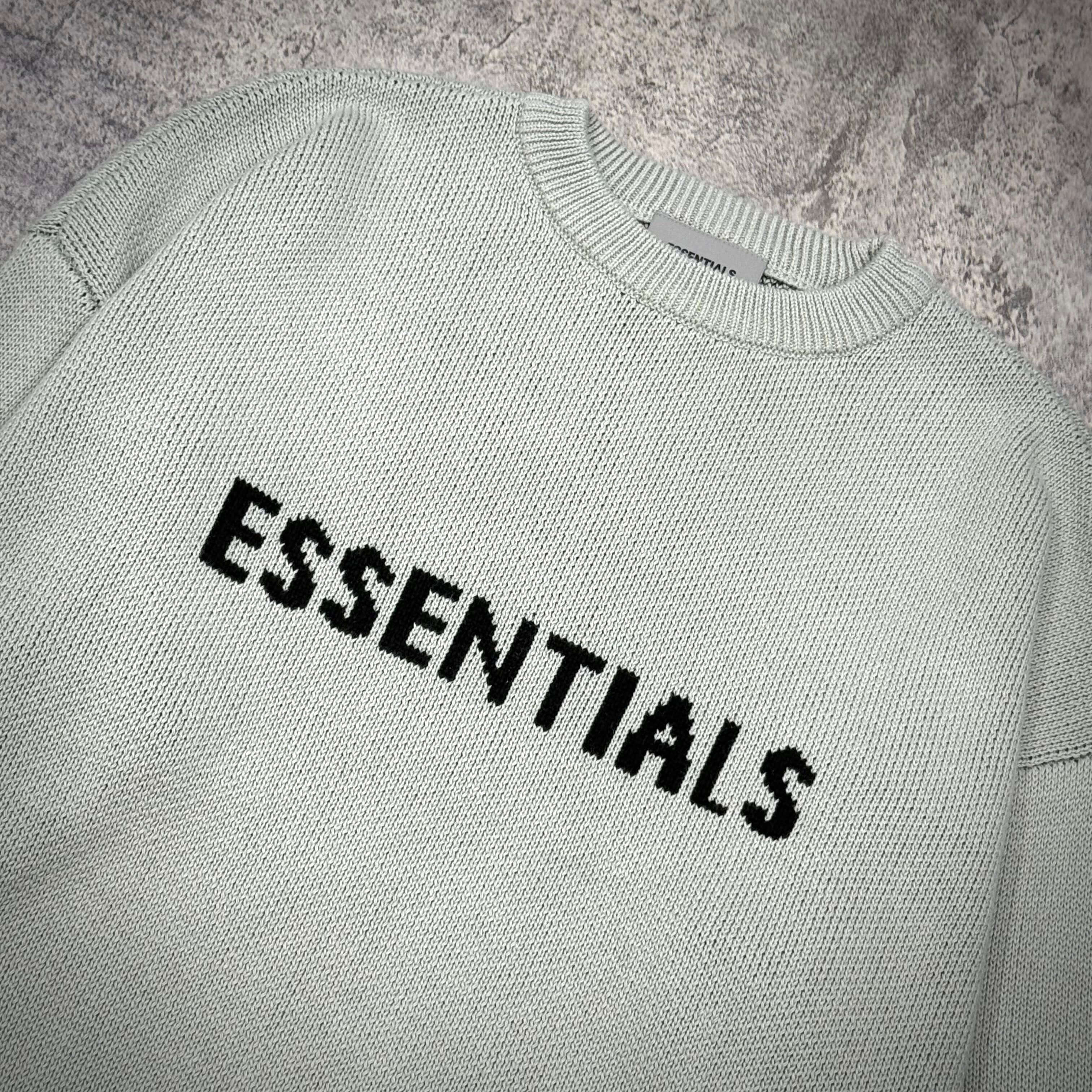FOG Essentials Knit Logo Sweater FW21 - Concrete