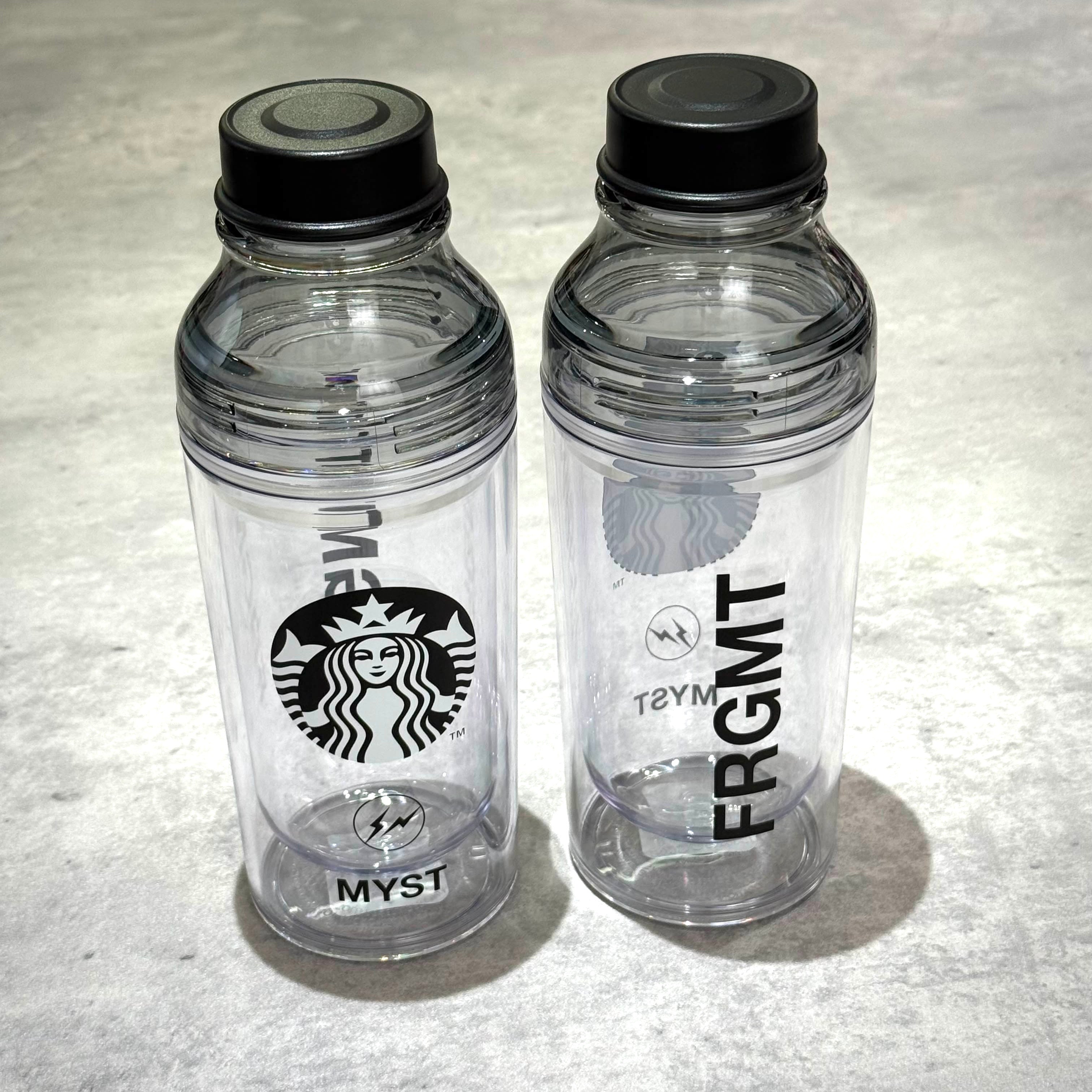 FRGMT MYST x STARBUCKS Double Wall Sunny Bottle 473ml，透明水瓶與雙層設計