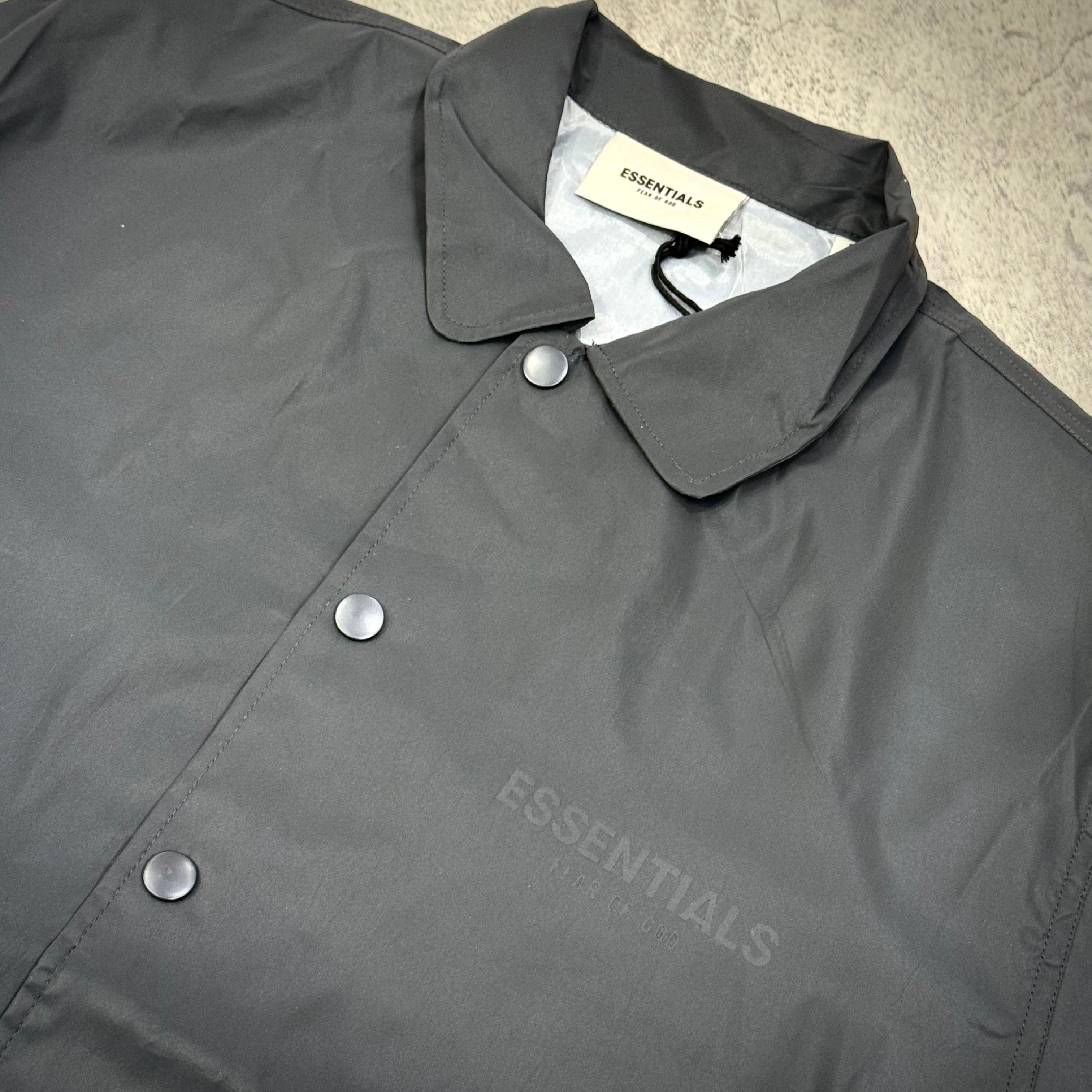FOG Essentials Coaches Jacket - Reflective Black | In stock