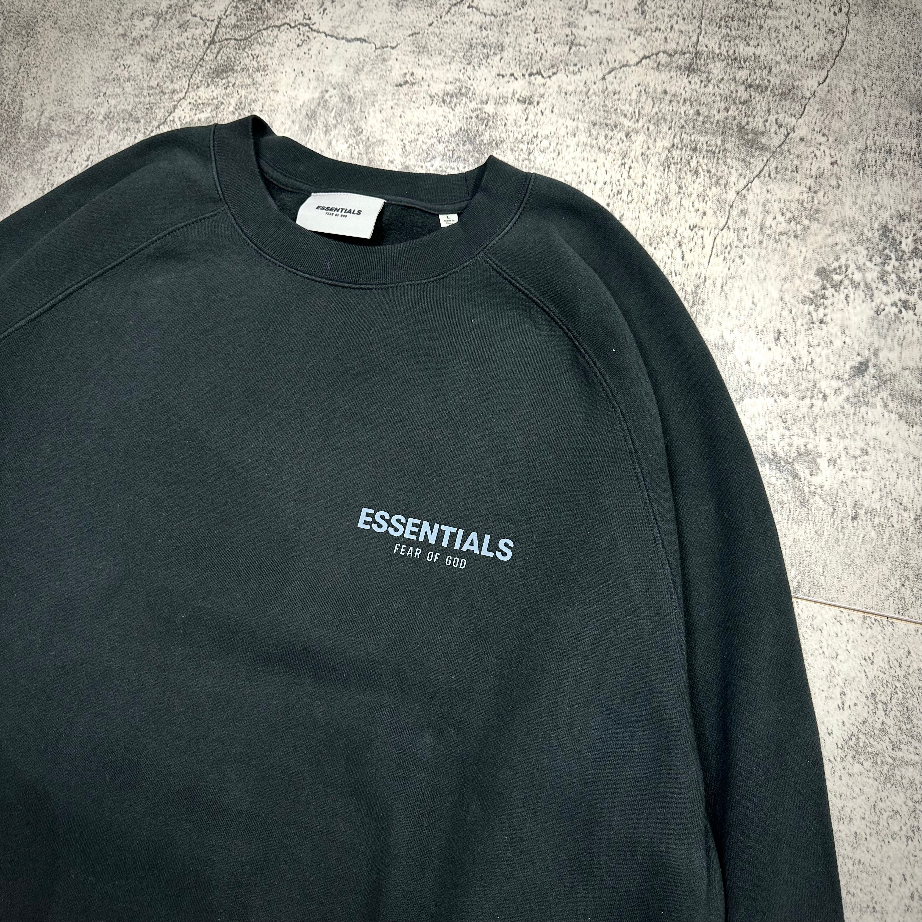 Fear of God Essentials Core Logo Crewneck FW21 - Black 