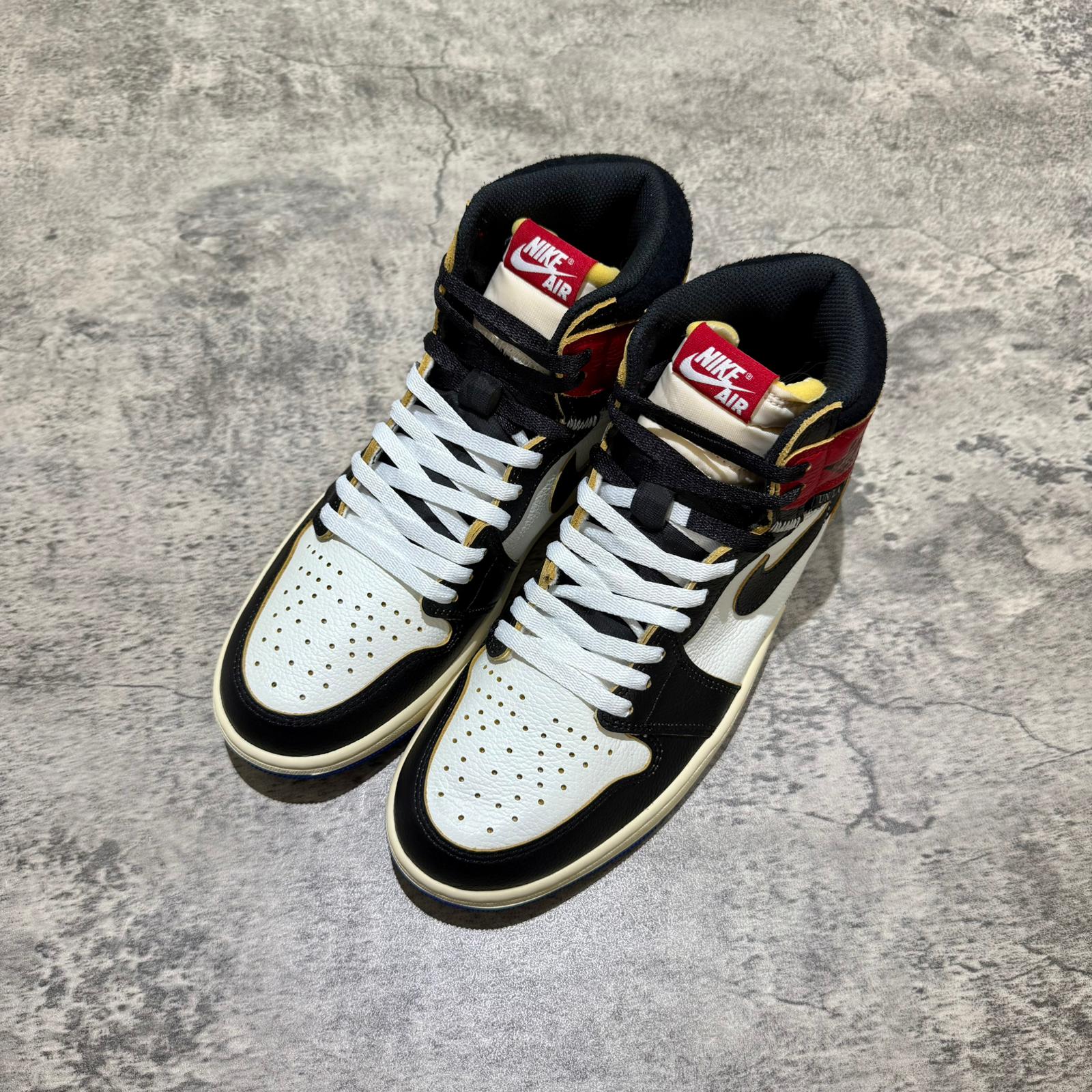 Fragment x Union x Air Jordan 1 High - Black & Varsity Red