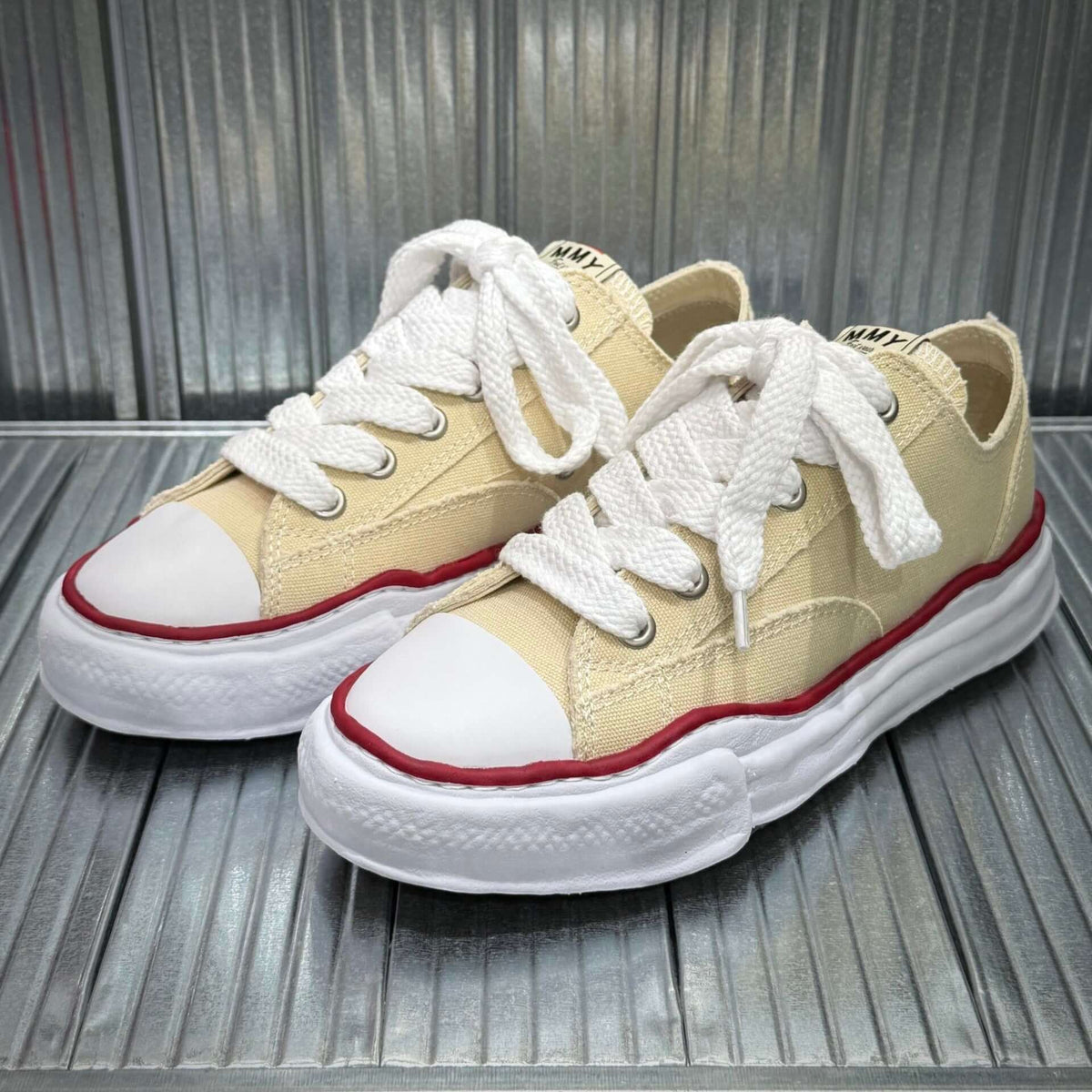 MIHARA YASUHIRO Peterson Og ベージュ キャンバス Maison MIHARA YASUHIRO(メゾンミハラヤスヒロ) - (PETERSON) OG Sole