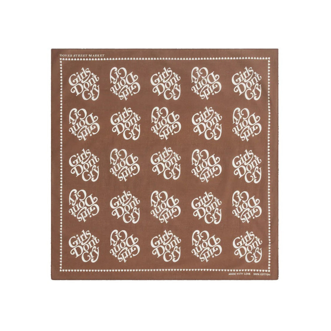 Girls Don't Cry Logo Bandana - Brown