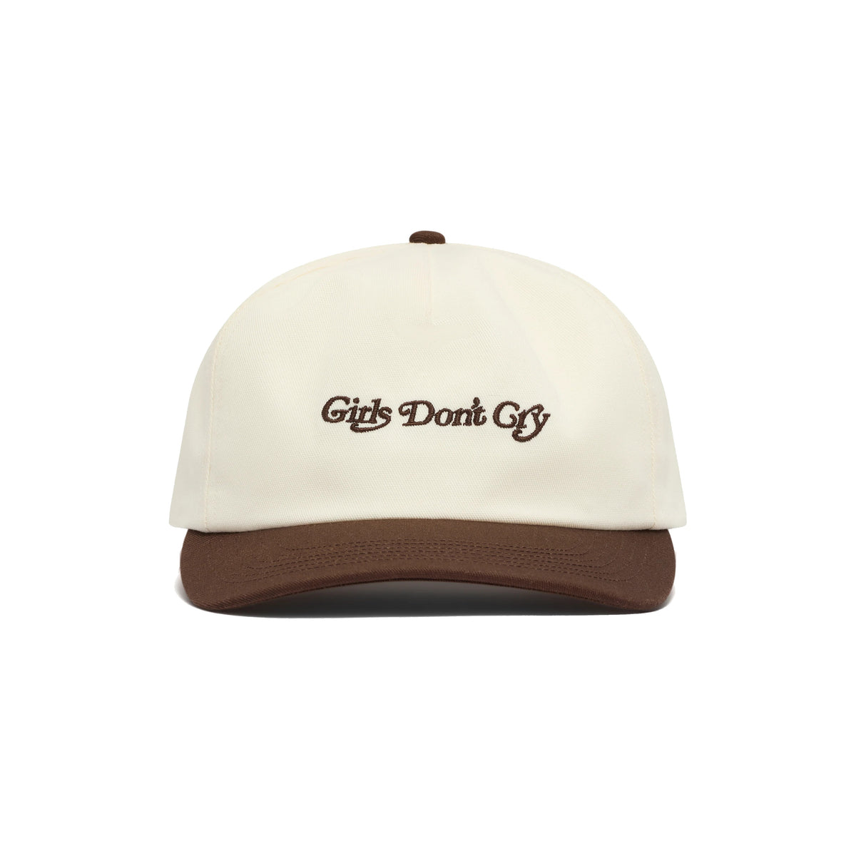帽子 DSM VERDY Girls Don't Cry logo hat Girls Don't Cry Logo Hat - Ivory / Brown | In stock