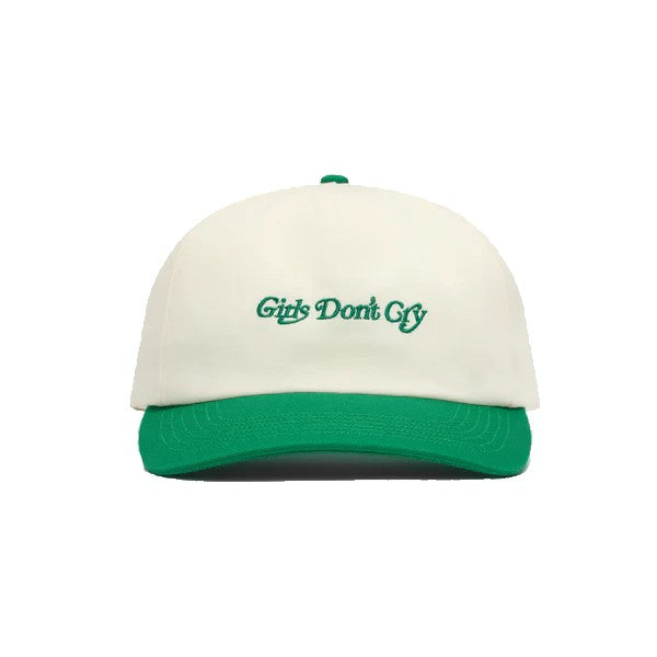 Girls Don't Cry Logo Hat - Ivory / Green