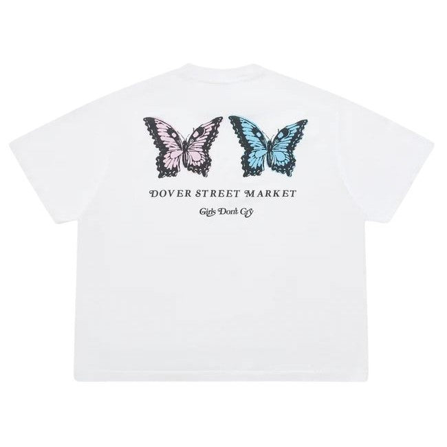 Girls Don't Cry DSM Butterfly T-Shirt - White 