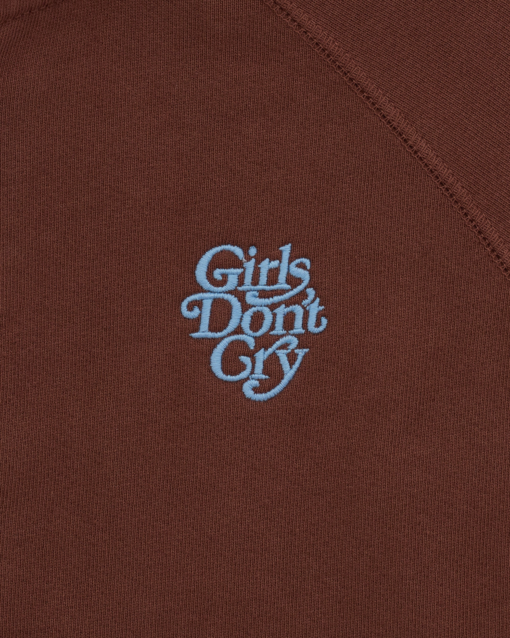 Girls Don't Cry Logo Zip Hoodie - Brown