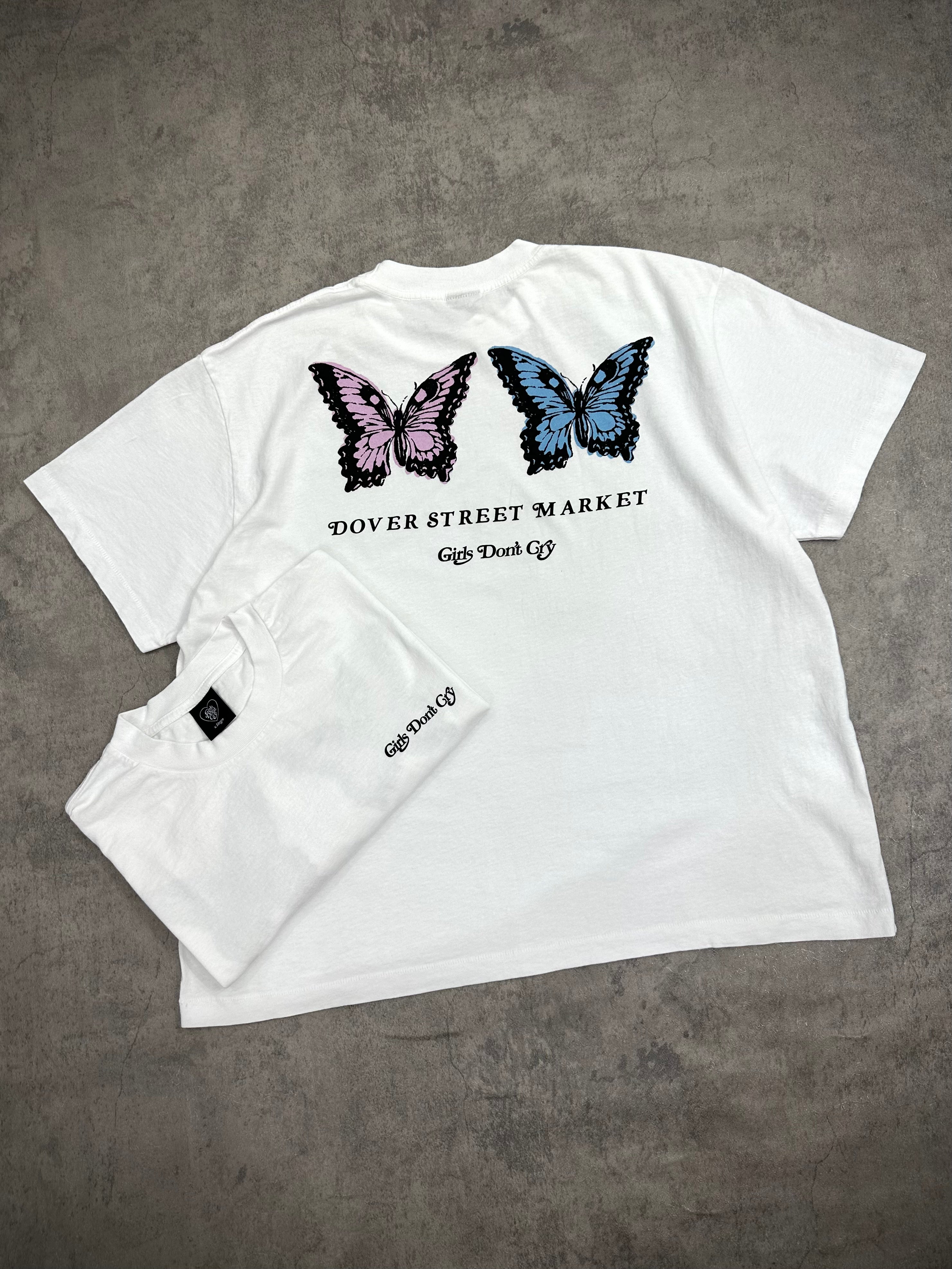 Girls Don't Cry DSM Butterfly T-Shirt - White&nbsp;