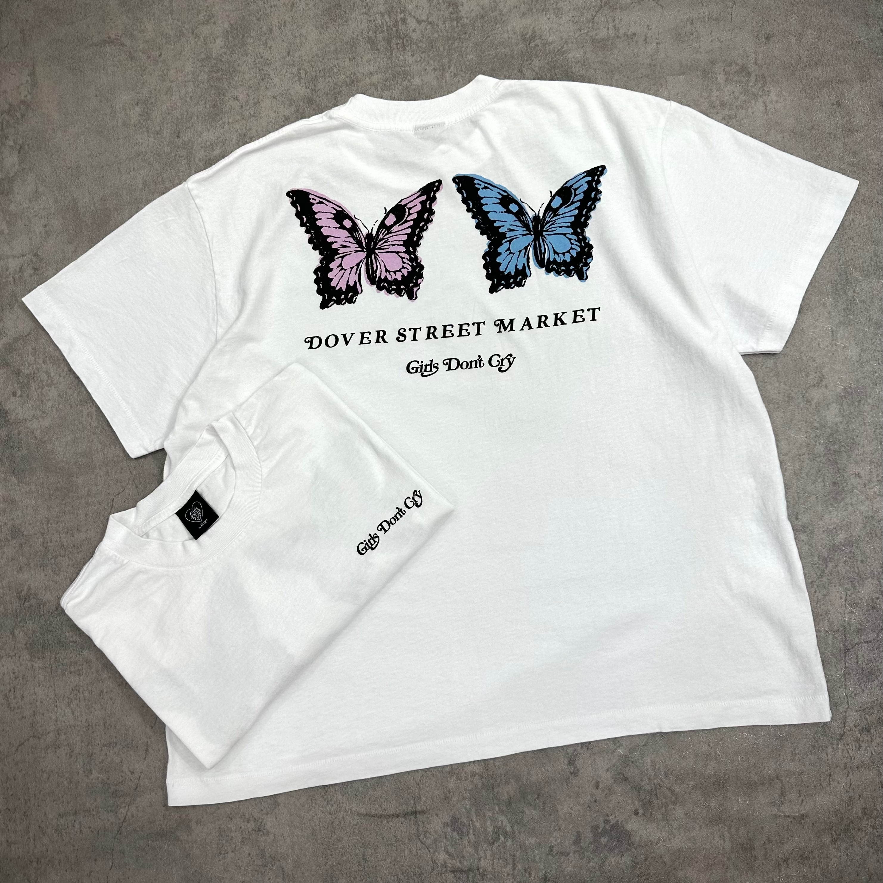 Girls Don't Cry DSM Butterfly T-Shirt - White&nbsp;