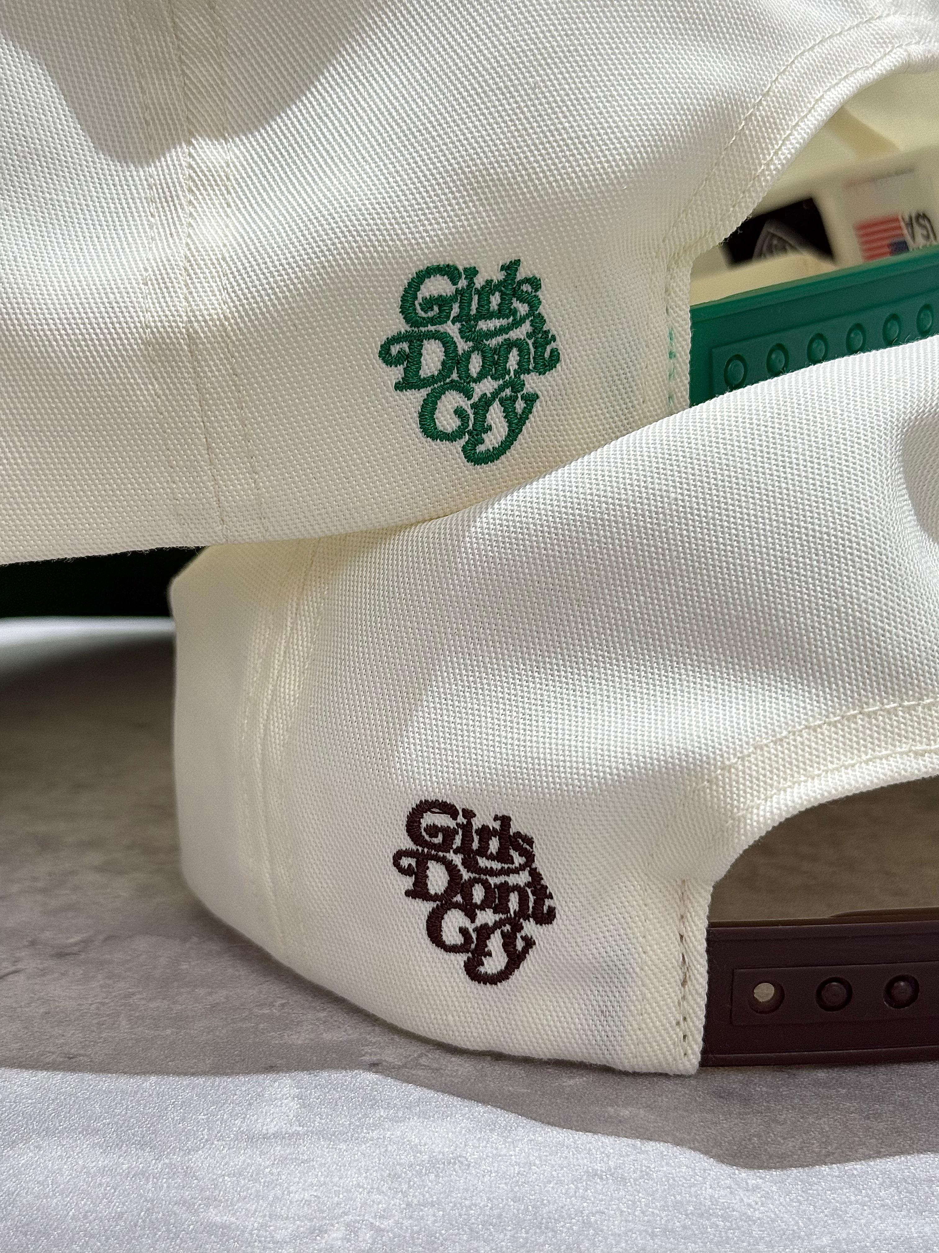 Girls Don't Cry Logo Hat - Ivory / Green