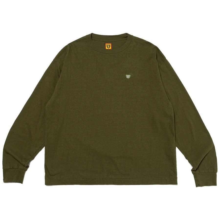Human Made Graphic Duck L/S Tee SS24 - Olive Drab