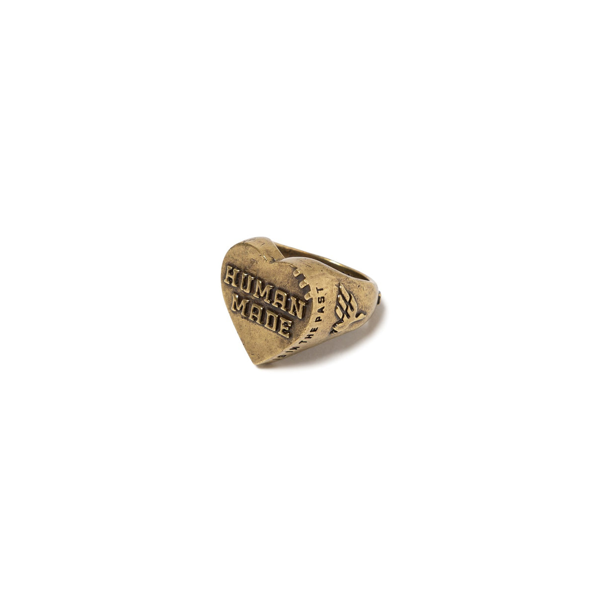 HUMAN MADE TOKYO Flagship Store Collection heart-shaped ring in bronze.