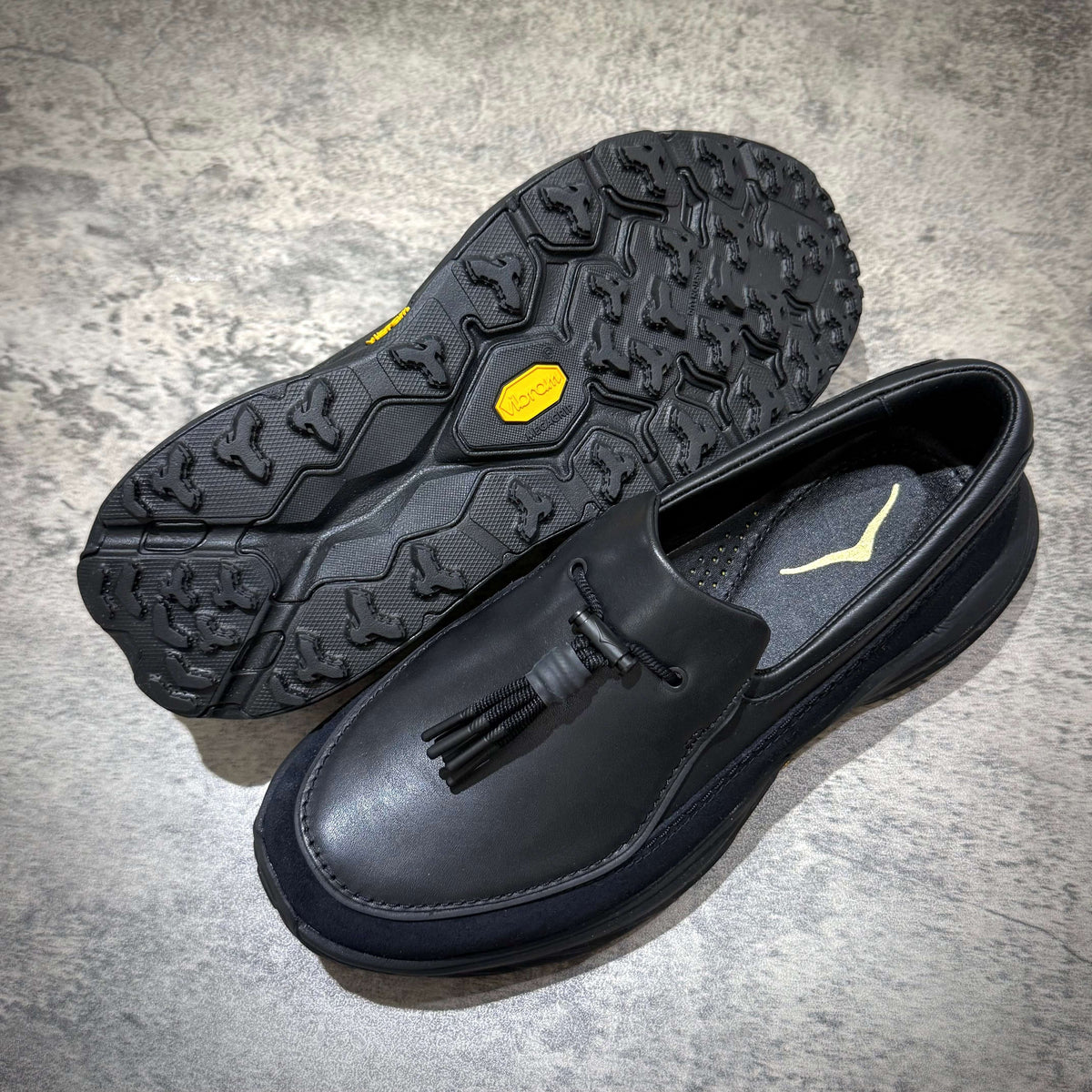 Hoka Speed Loafers - Black 1162170-BBLC with a durable rubber outsole and stylish design