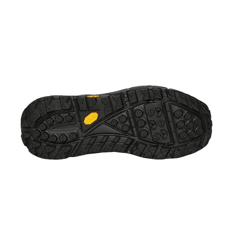 Sole of Hoka Tor Ultra Lo Gore-Tex - Black showing grip and traction design.