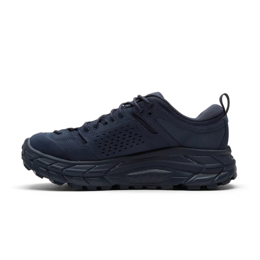 Hoka Tor Ultra Lo Gore-Tex - Navy 1130310-VYV side view of the shoe showcasing its design and features.