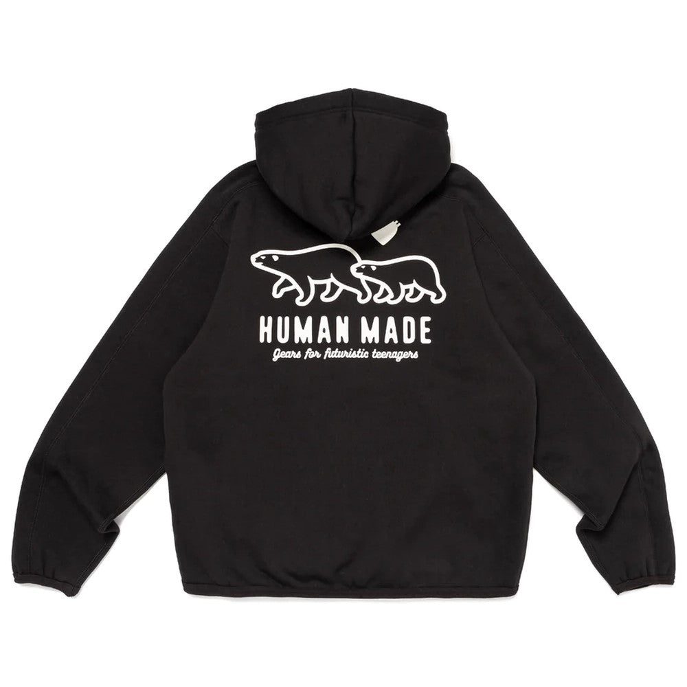 Human Made Fleece Zip Hoodie - Black
