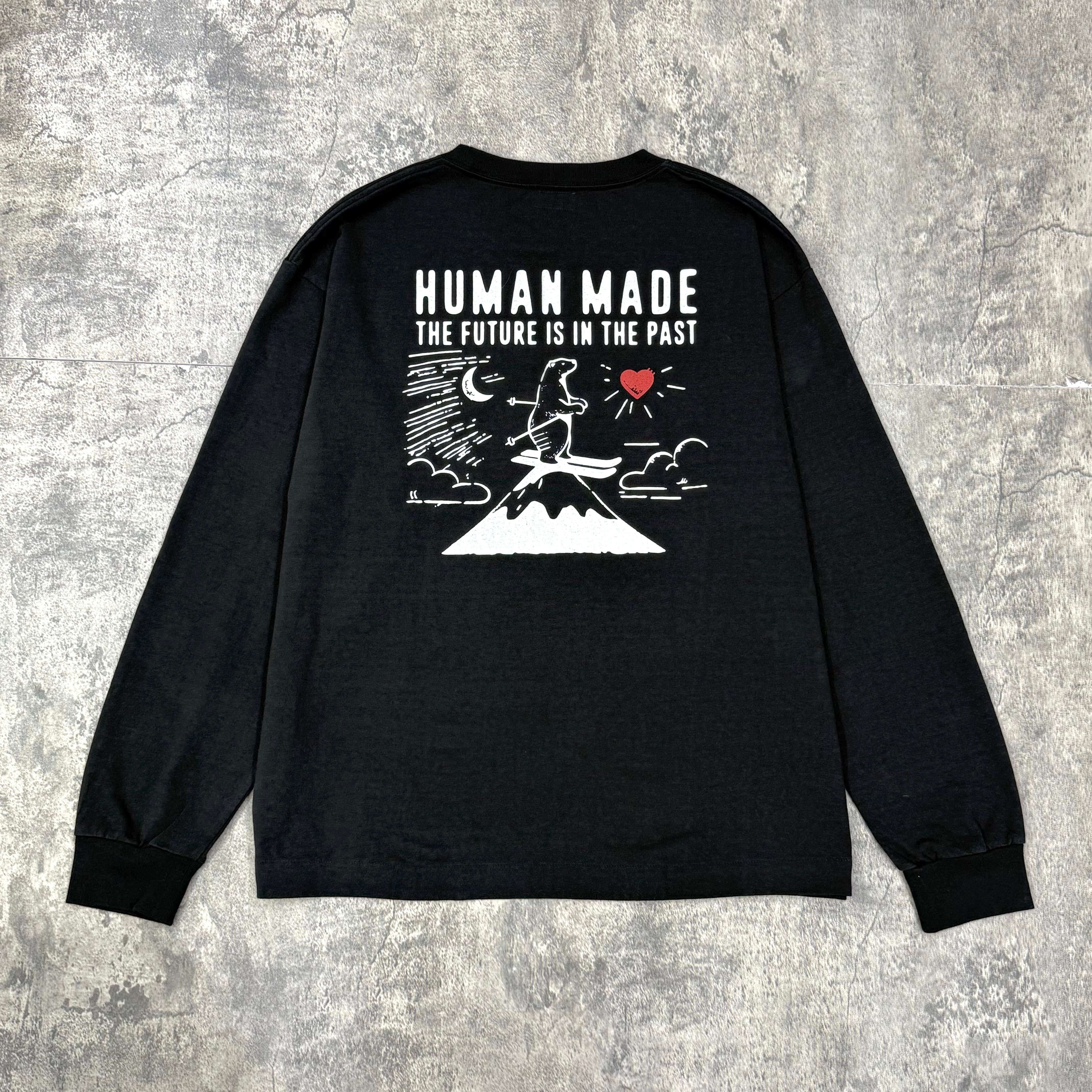 Human Made Graphic LS Tee HM30CS027 - Black / Charcoal