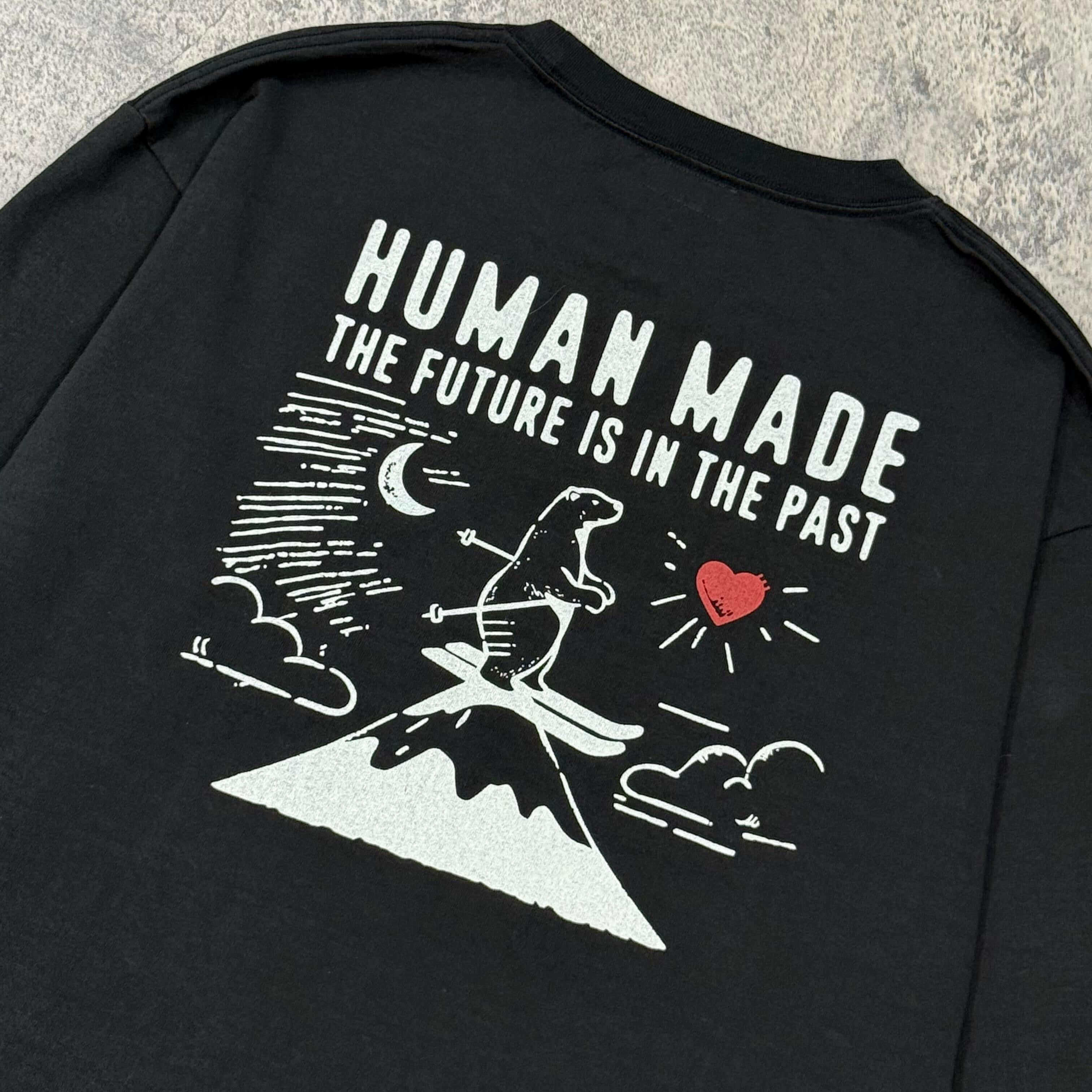 Human Made Graphic LS Tee HM30CS027 - Black / Charcoal