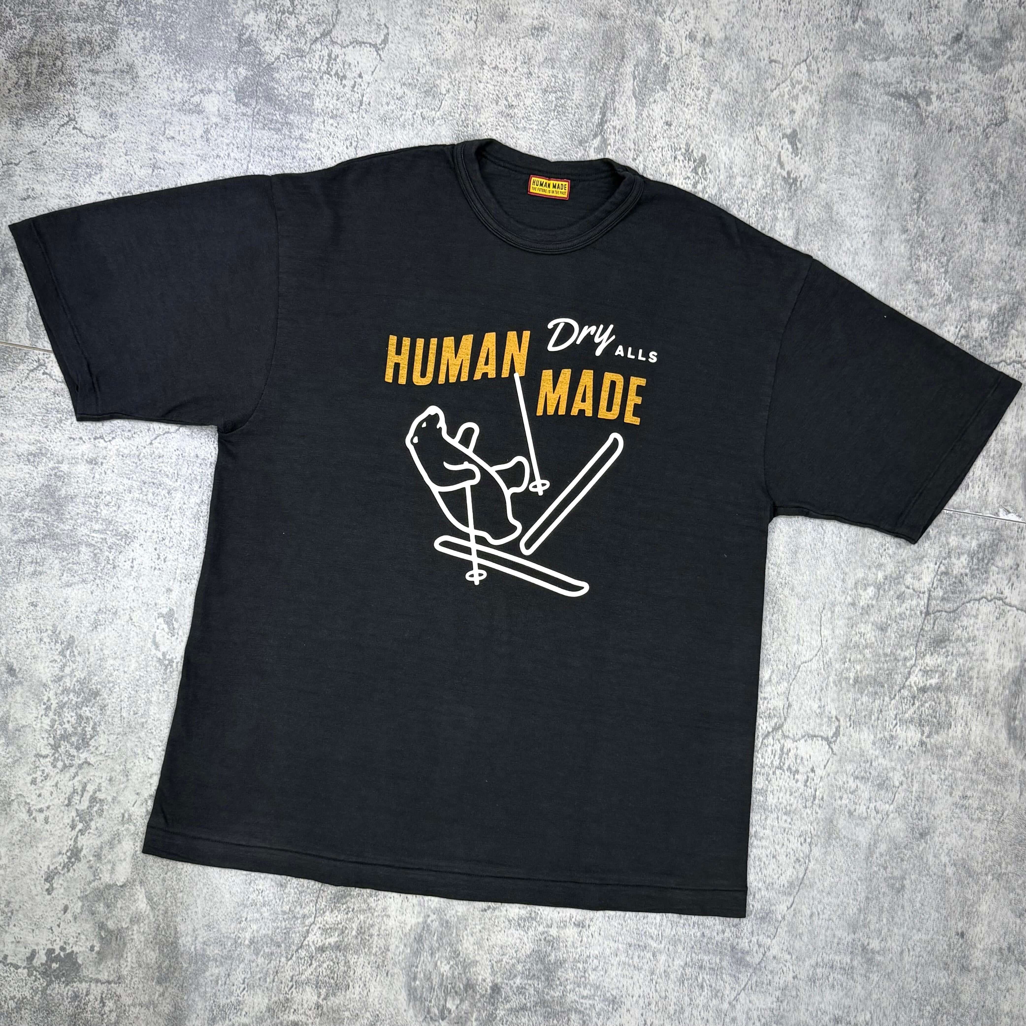 現貨 Human Made Graphic Tee HM30TE010 - Black / White, 黑色短袖T恤，印有創意圖案，適合日常穿搭。