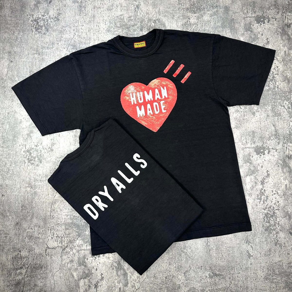 Human Made Heart - Logo Tee FW25 in Black | Wear43way