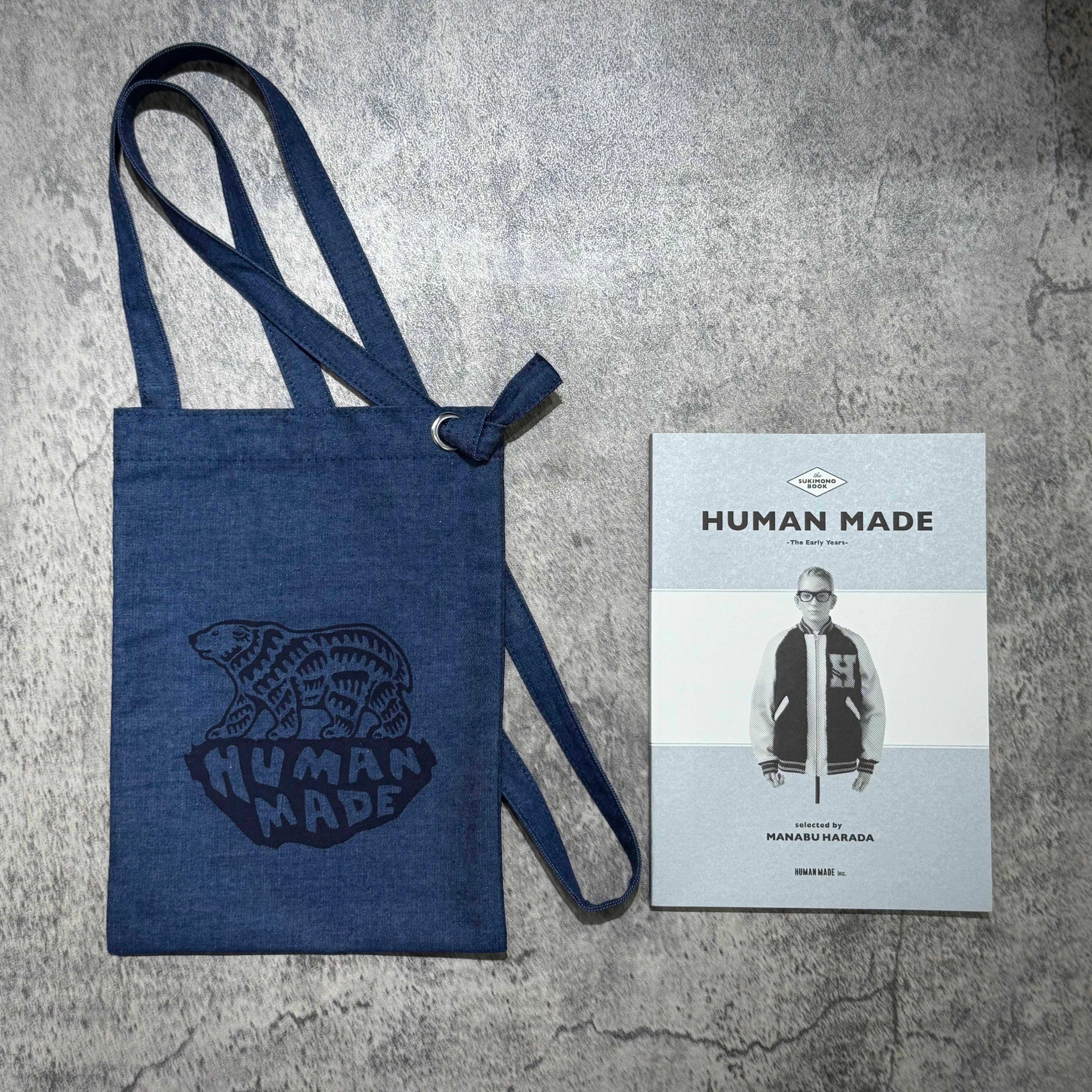 Human Made “The Early Years” Light Weigh Denim Shoulder Bag with Sukimono Book 心款 / 熊款