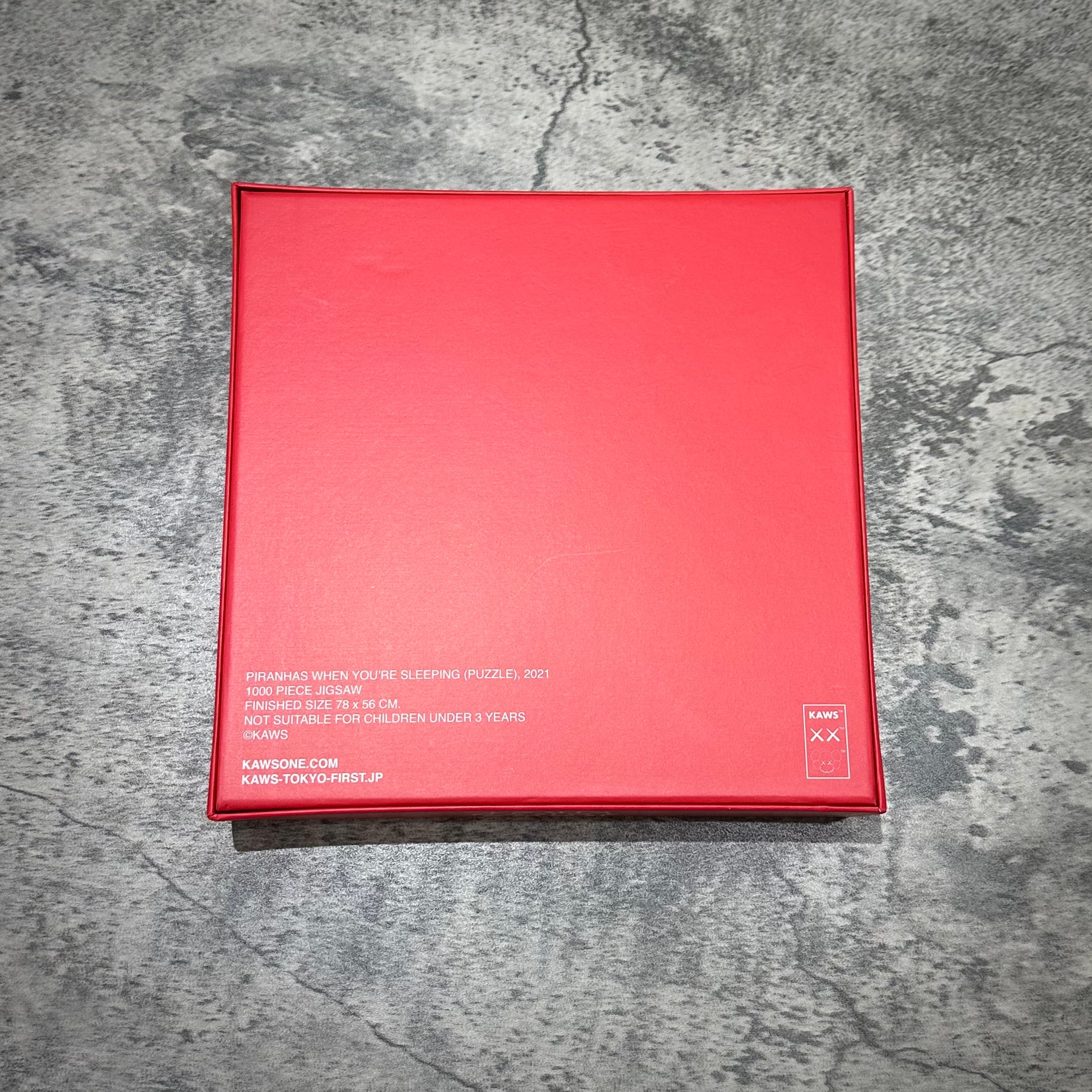 KAWS Tokyo First Puzzle - Piranhas When You're Slepping (1000pieces) box 2