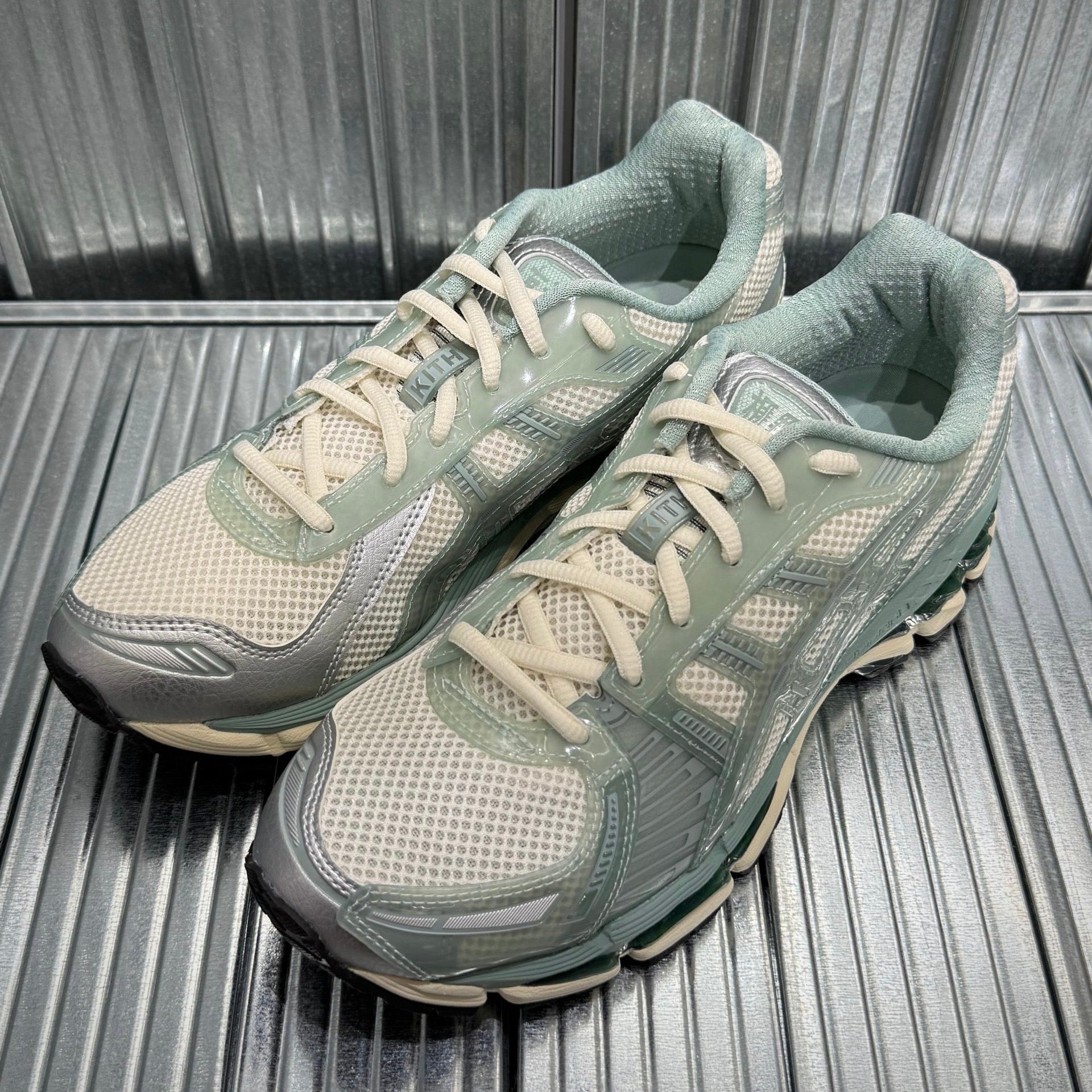 Kith by Ronnie Fieg x Asics Gel Kayano 12.1 - Cream Sage Sku: 1203A675-100 